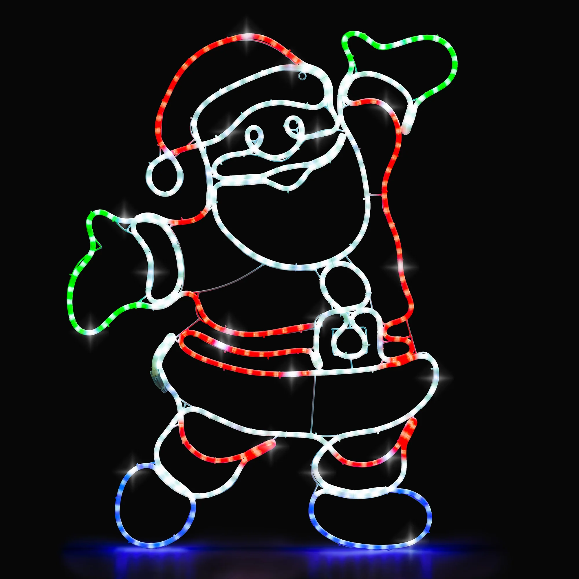 Happy Santa Christmas Rope Light - Image 3