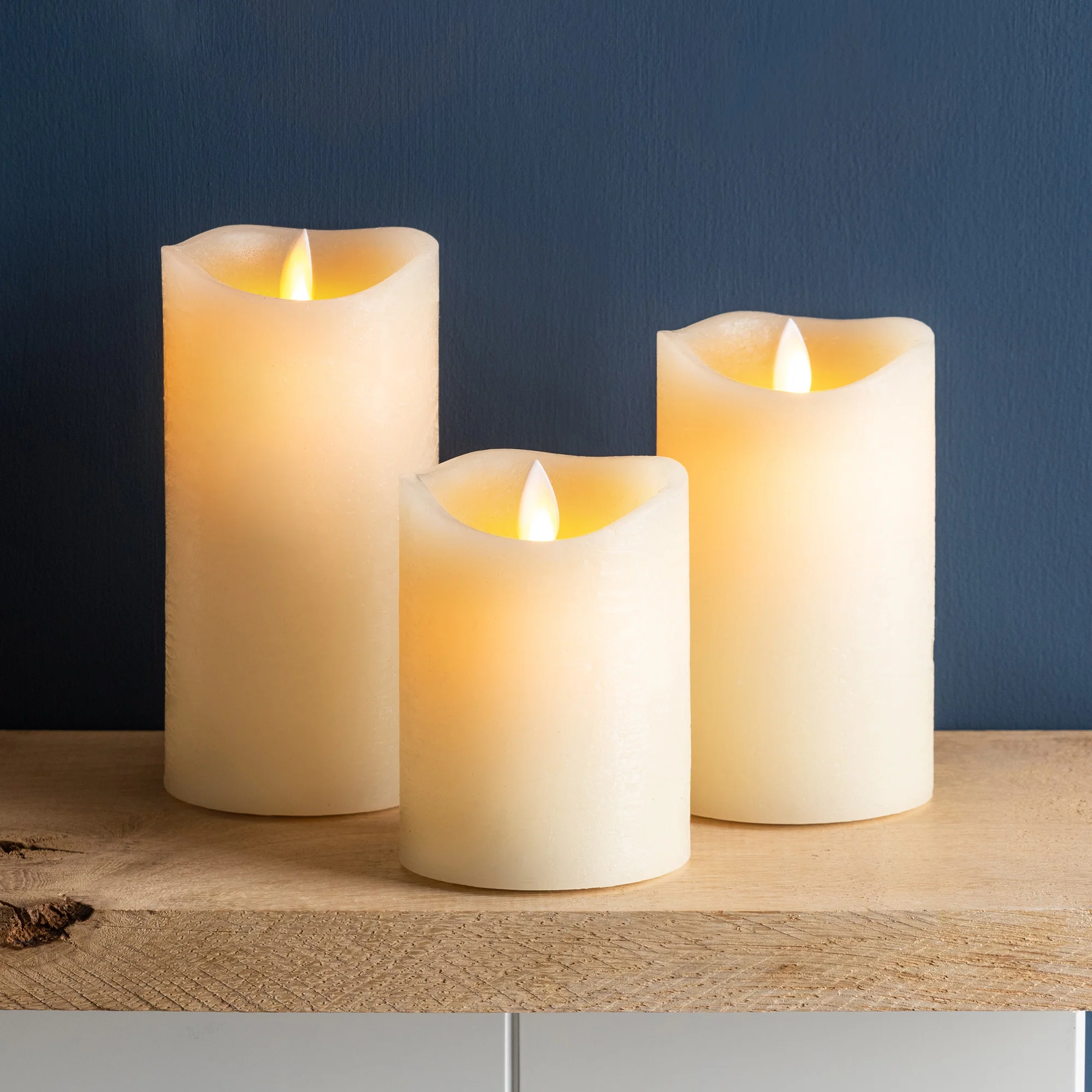 Flicker Flame LED Candles (Set of 3) - Image 3