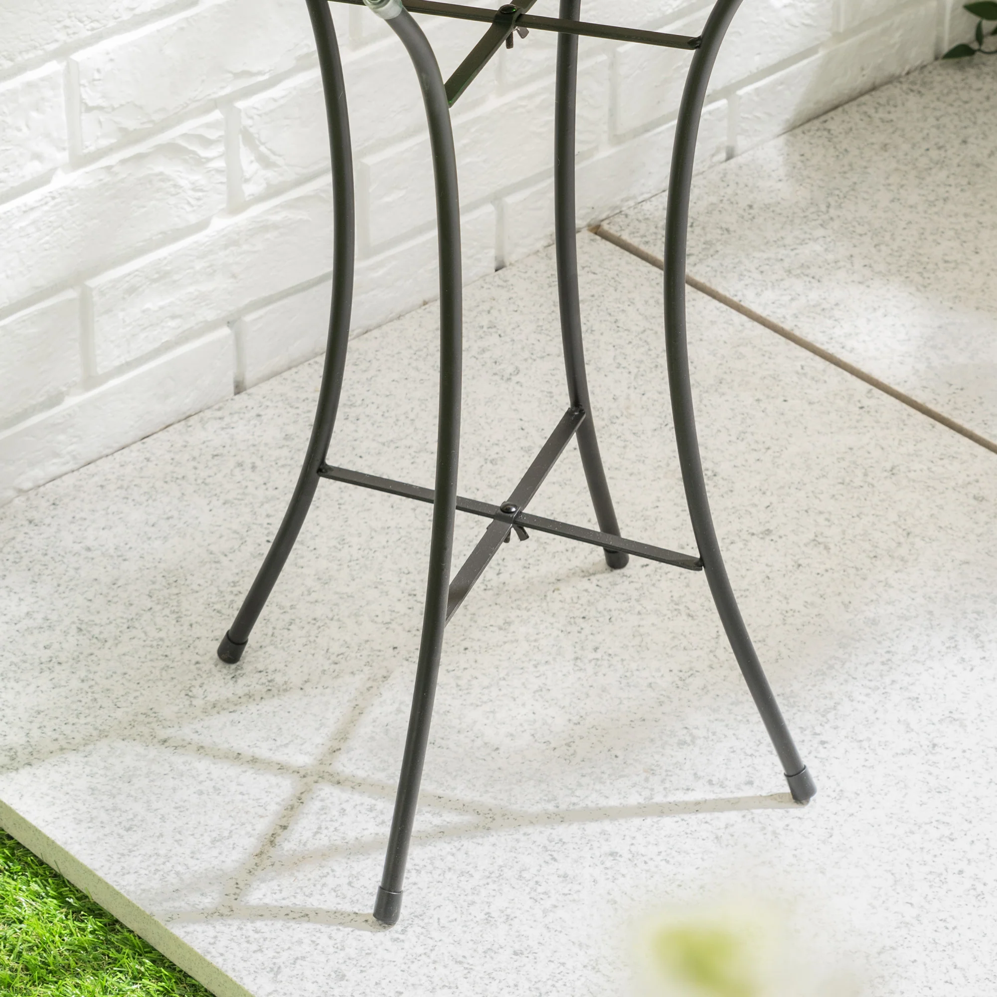 Glass Solar Bird Bath With Stand - Image 7