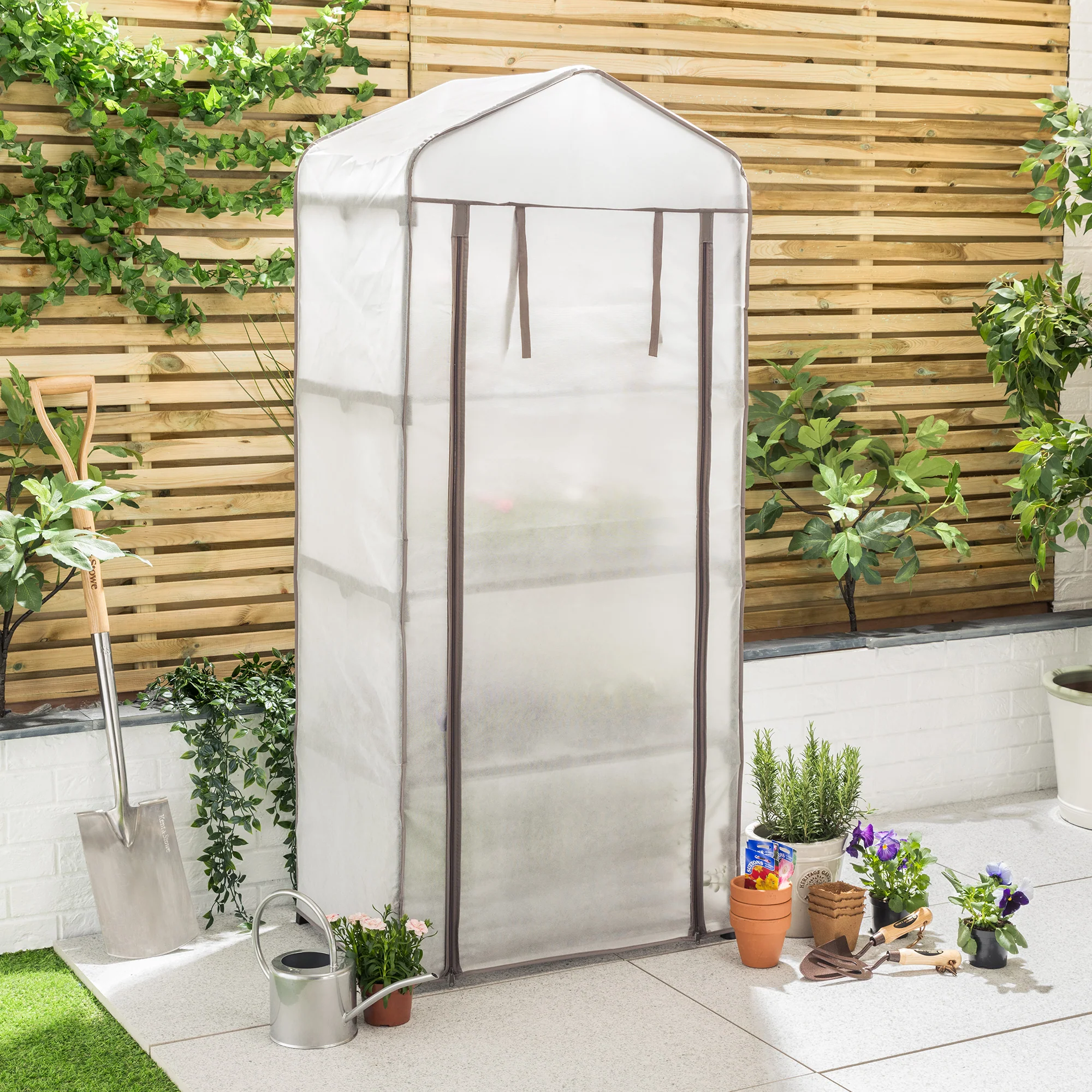 Mini Greenhouse Fleece Cover – 4 Tier - Image 3