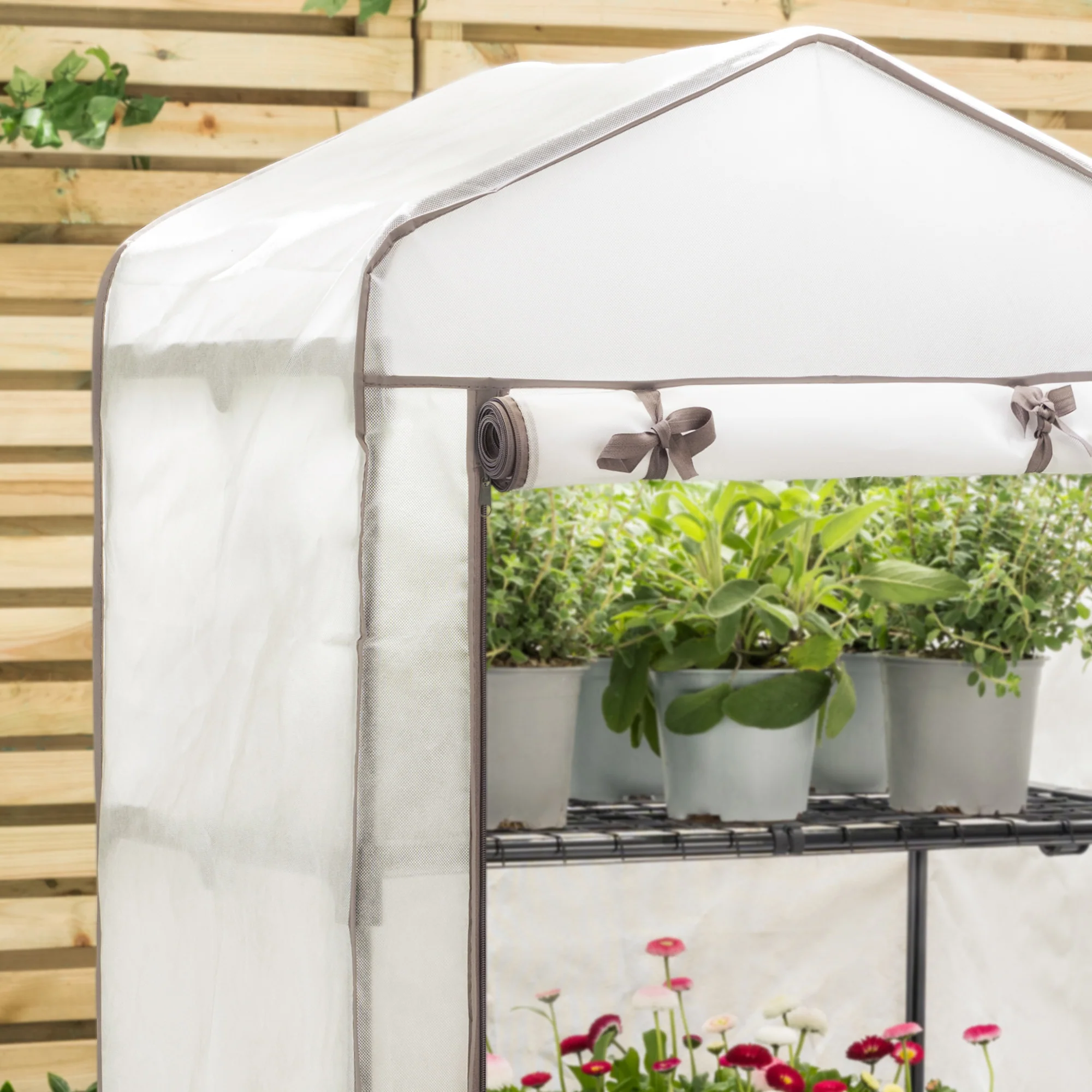 Mini Greenhouse Fleece Cover – 4 Tier - Image 4