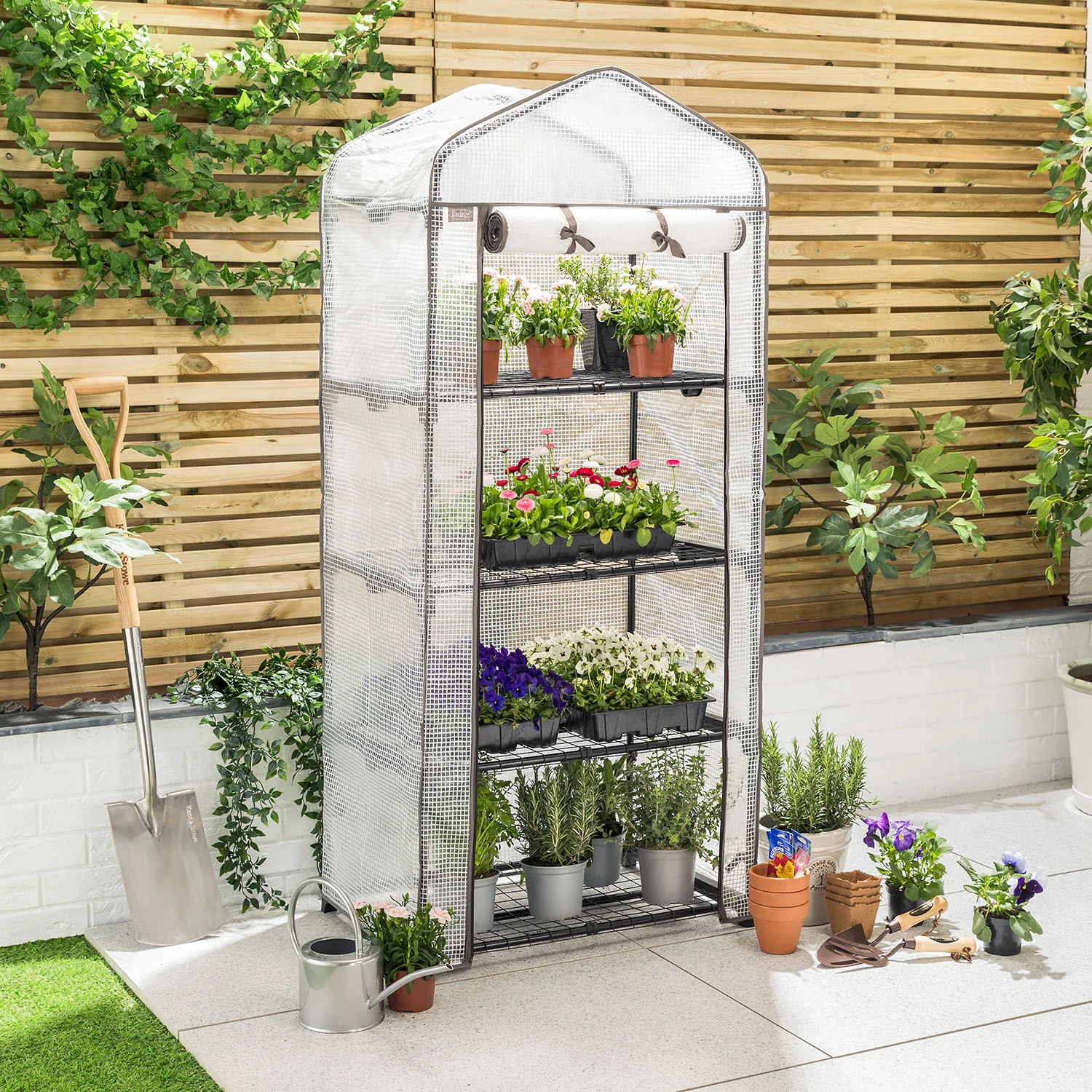 Mini Greenhouse with PE Cover - Image 3