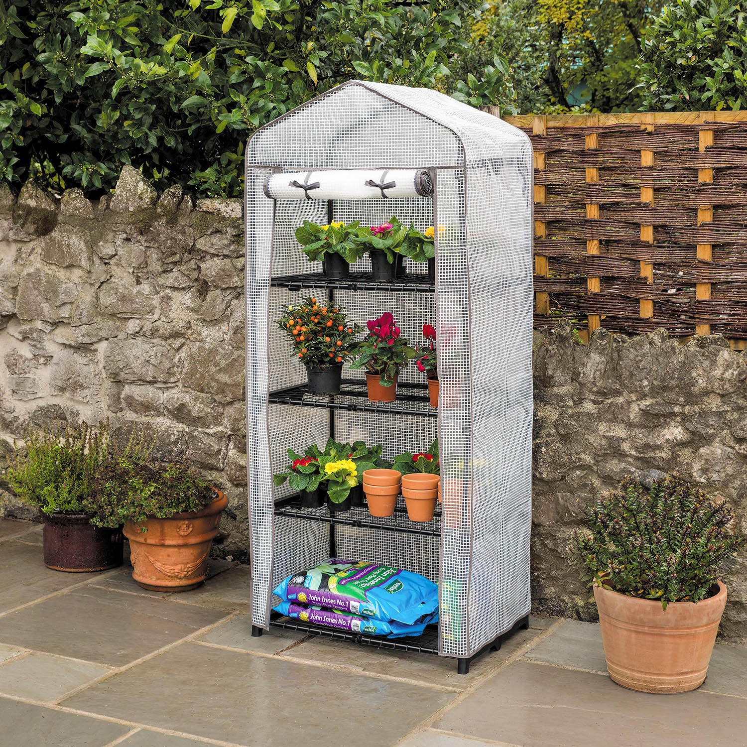 Mini Greenhouse with PE Cover - Image 4