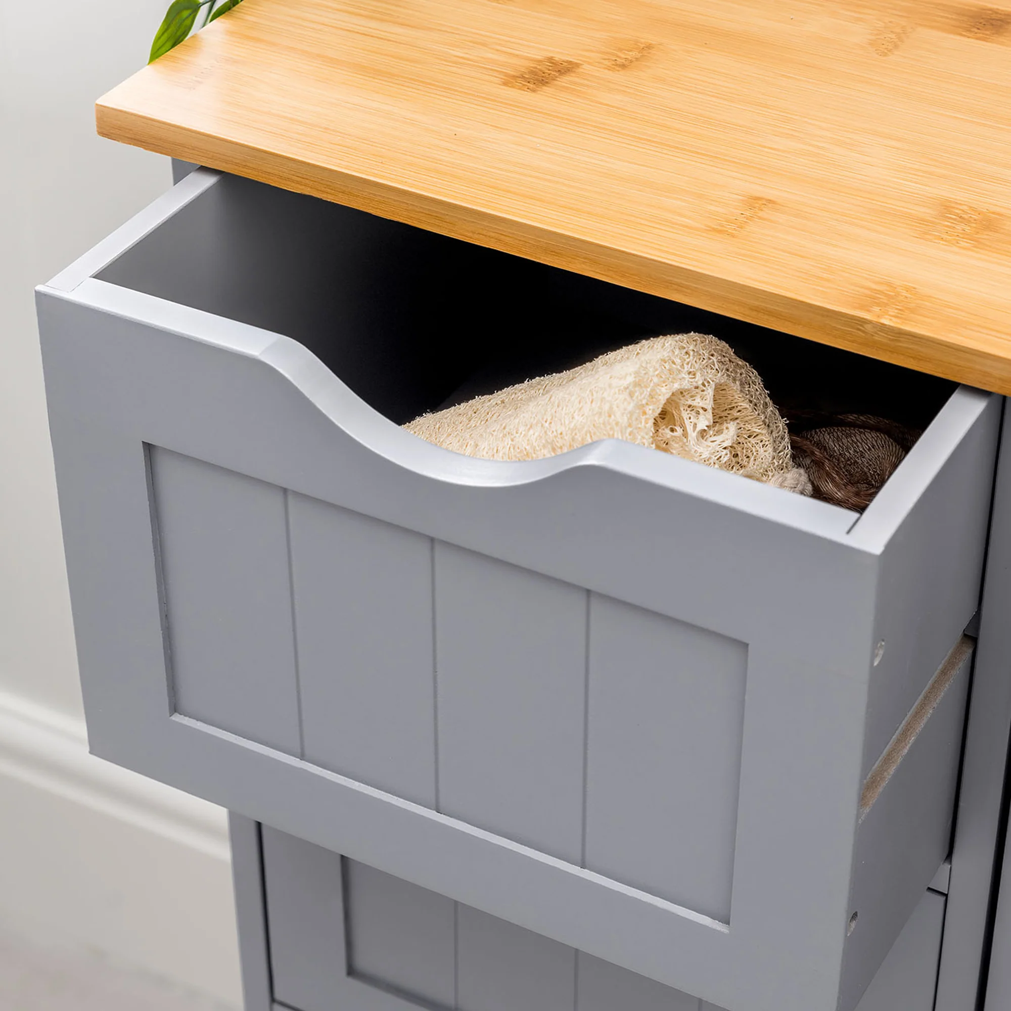 Lustleigh Grey Bathroom Drawer Unit - Image 2