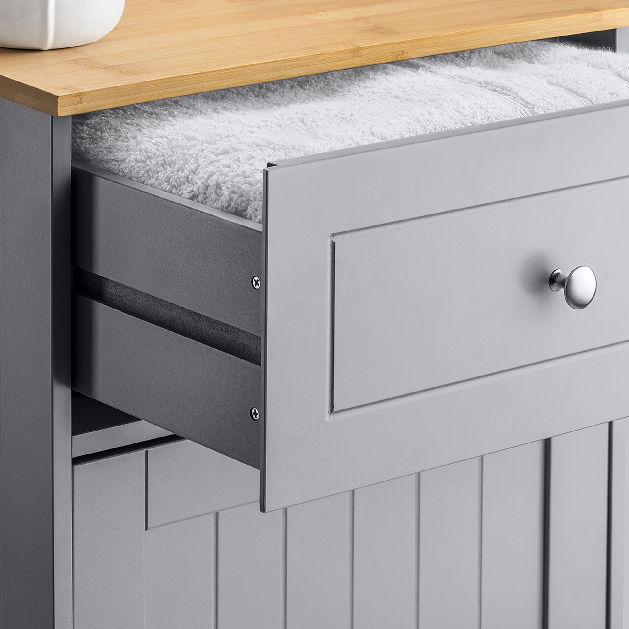 Lustleigh Grey Bathroom Unit with Drawer - Image 2