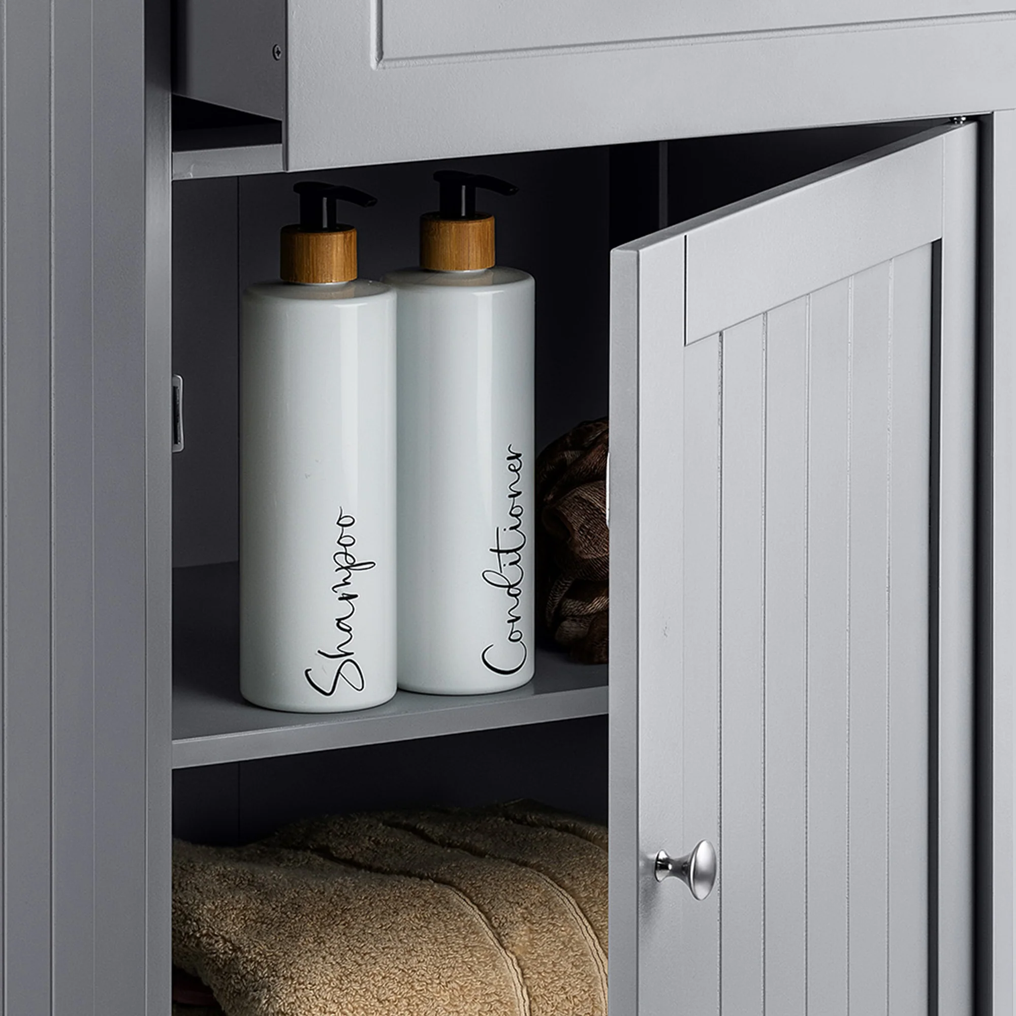 Lustleigh Grey Bathroom Unit with Drawer - Image 4