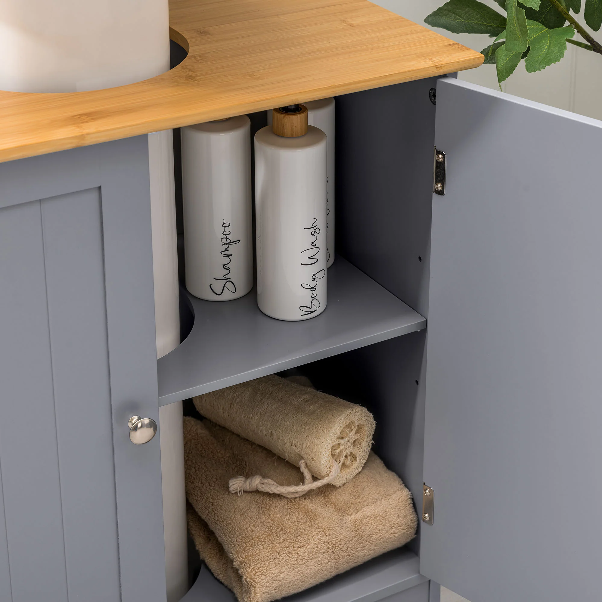 Lustleigh Grey Under Sink Cabinet - Image 3