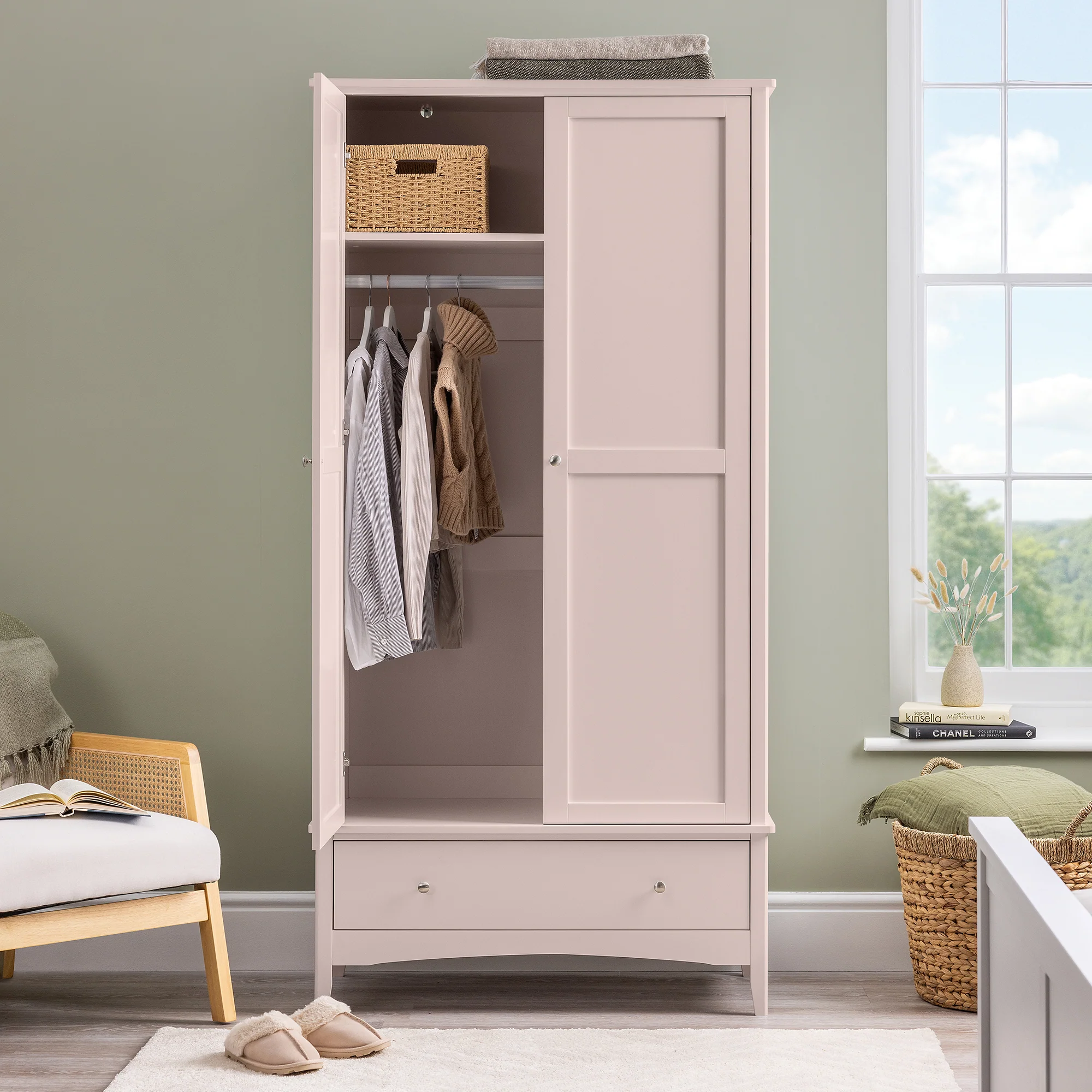 Ilsington Double Wardrobe with Drawer - Image 10