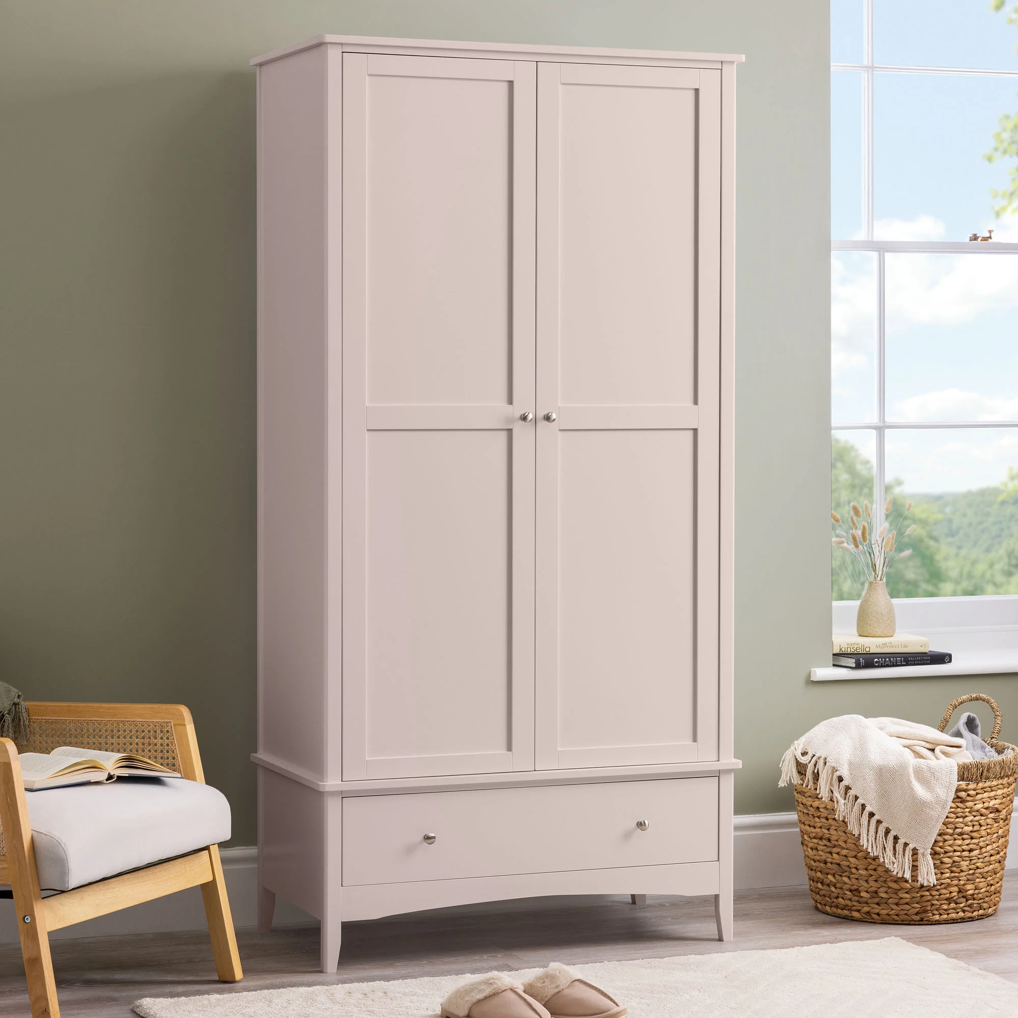 Ilsington Double Wardrobe with Drawer - Image 12