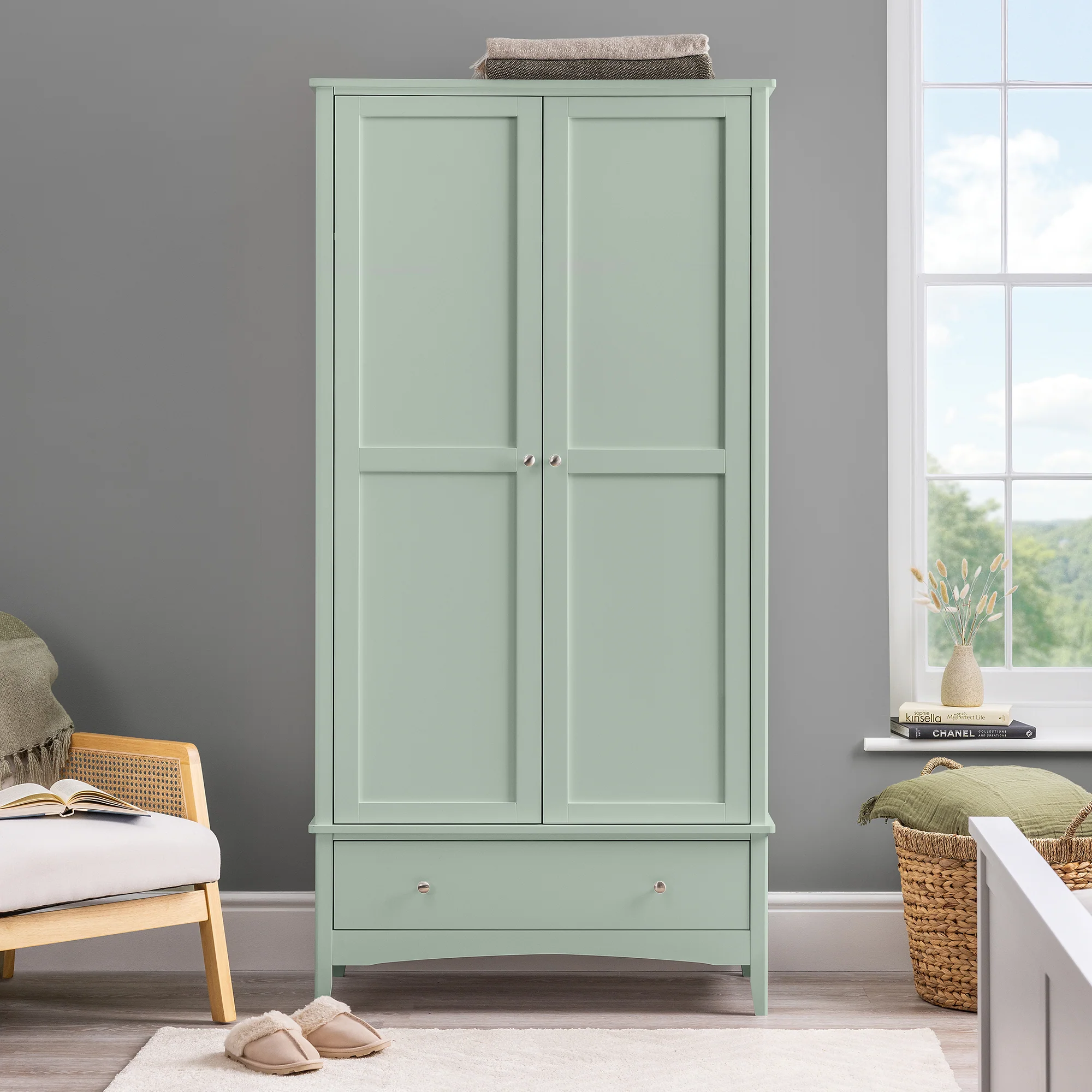 Ilsington Double Wardrobe with Drawer - Image 13
