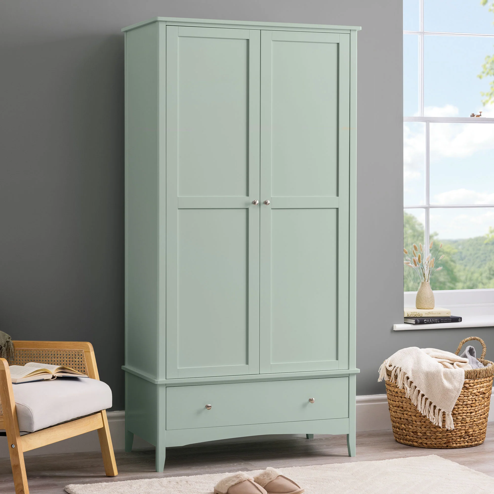 Ilsington Double Wardrobe with Drawer - Image 16
