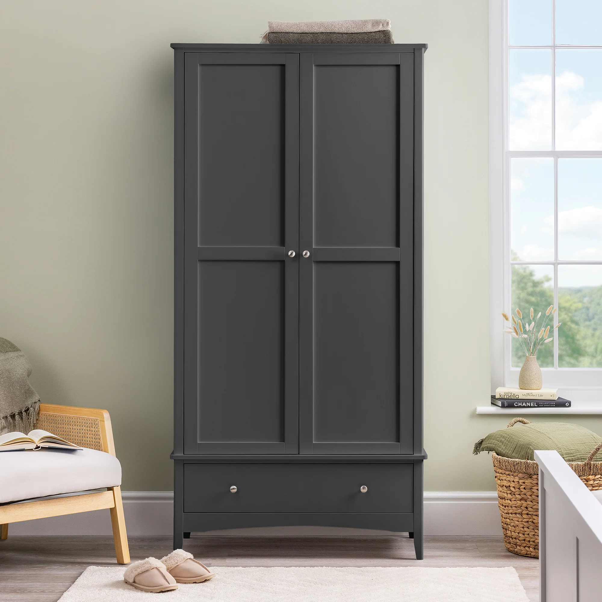 Ilsington Double Wardrobe with Drawer - Image 17