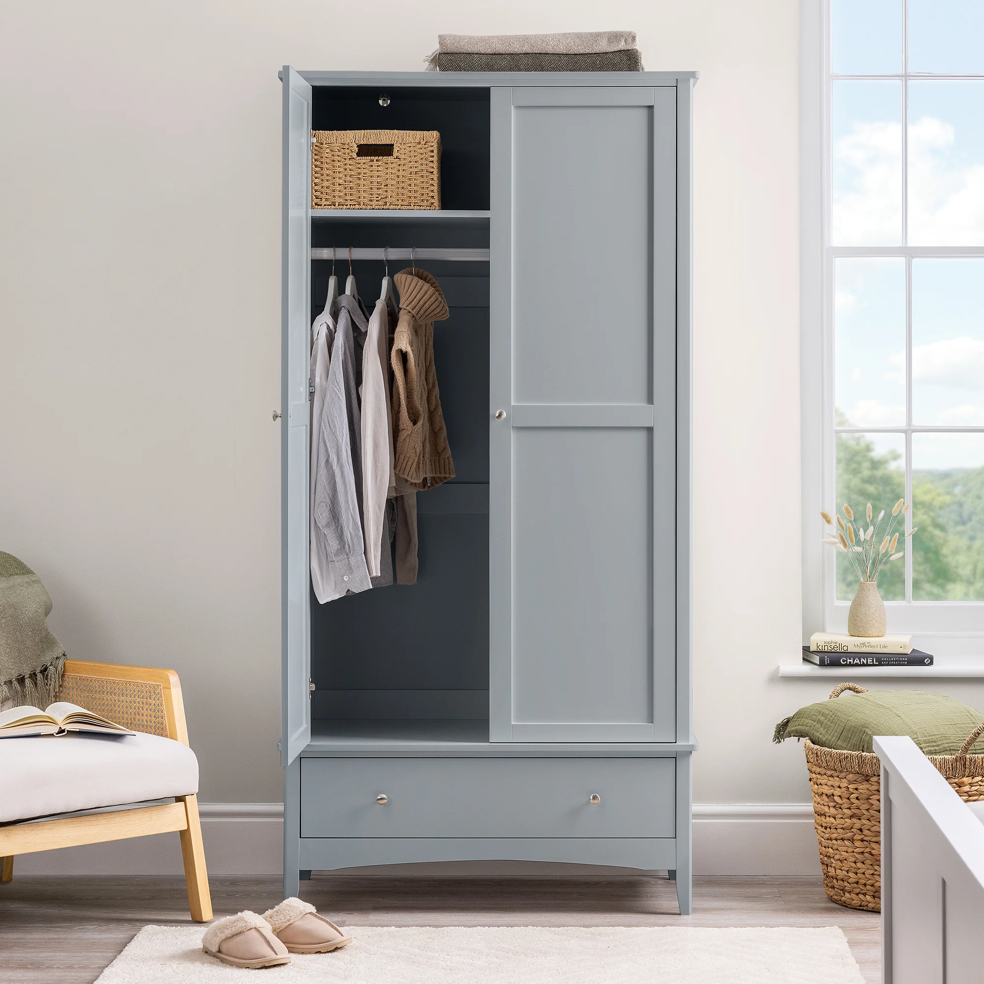 Ilsington Double Wardrobe with Drawer - Image 20