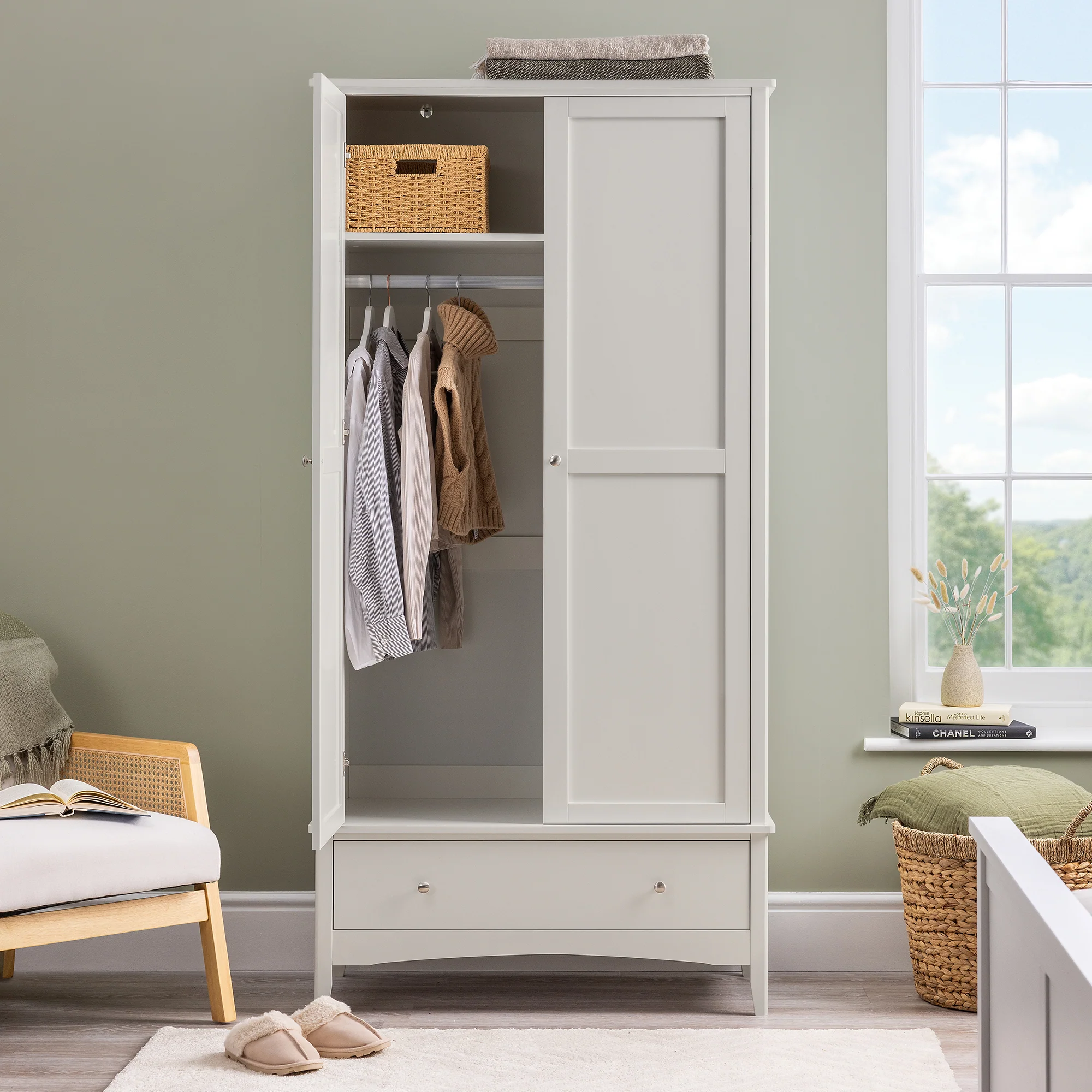 Ilsington Double Wardrobe with Drawer - Image 22