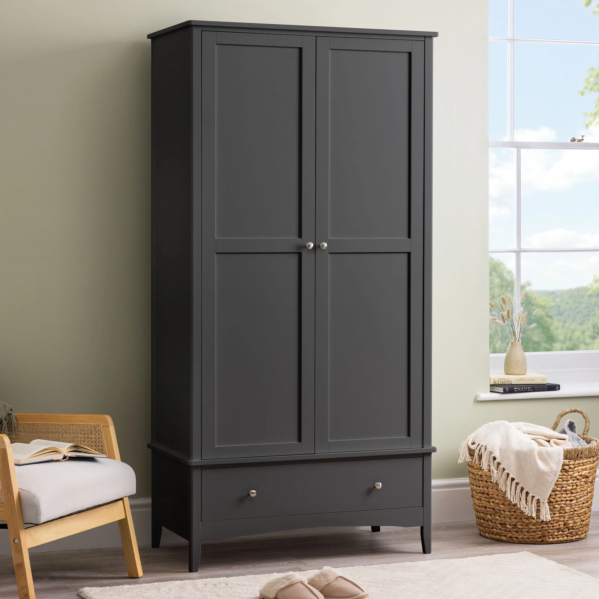 Ilsington Double Wardrobe with Drawer - Image 24