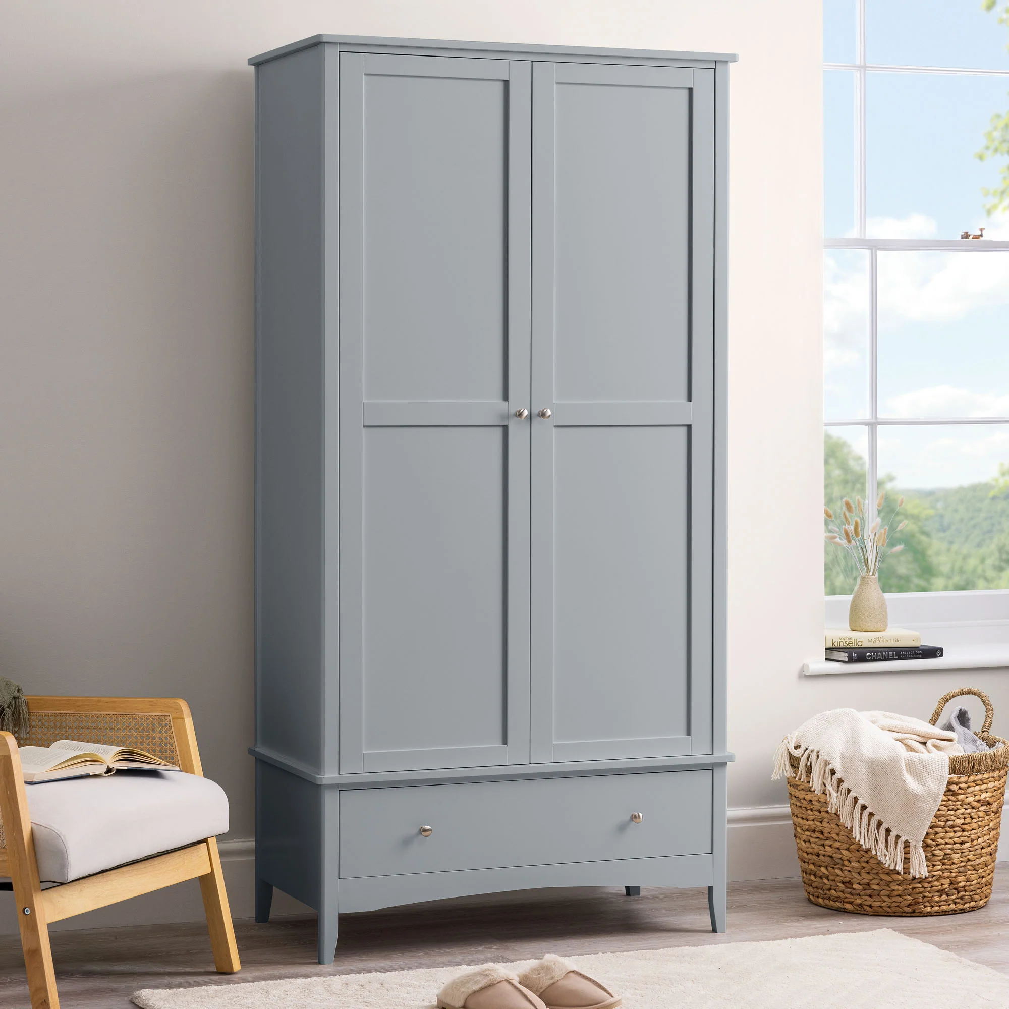 Ilsington Double Wardrobe with Drawer - Image 26