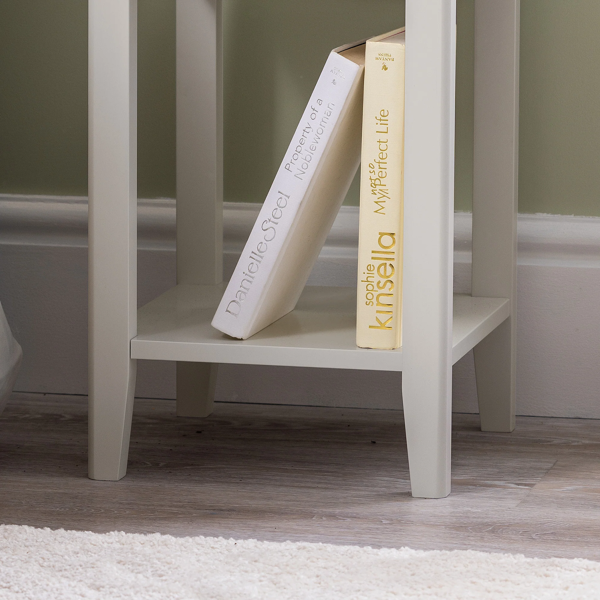 Ilsington Slim Bedside Table with Shelf - Image 15