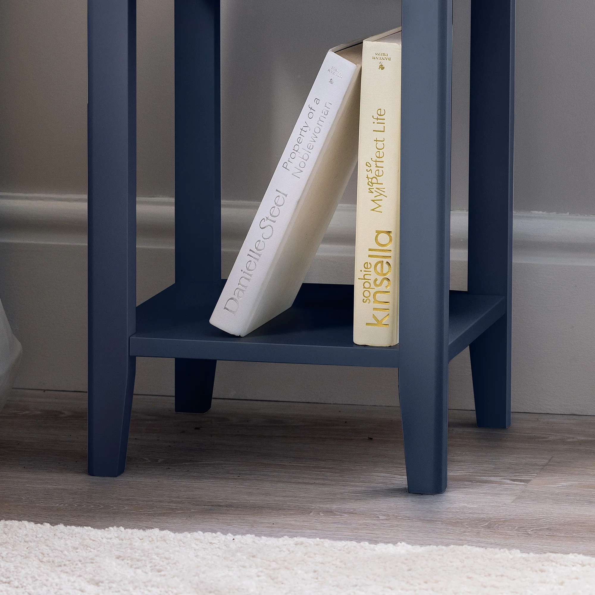 Ilsington Slim Bedside Table with Shelf - Image 19