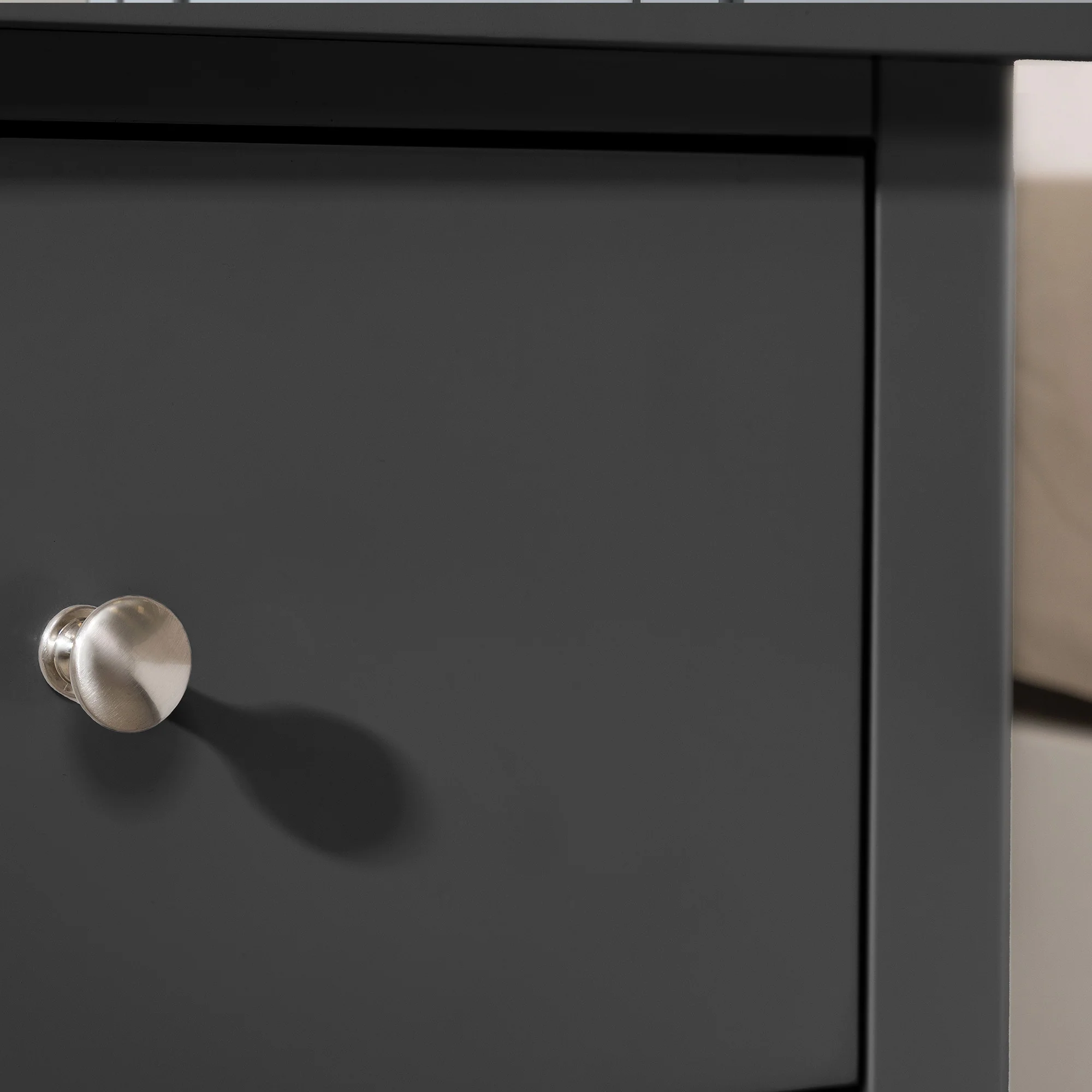 Ilsington Slim Bedside Table with Shelf - Image 7