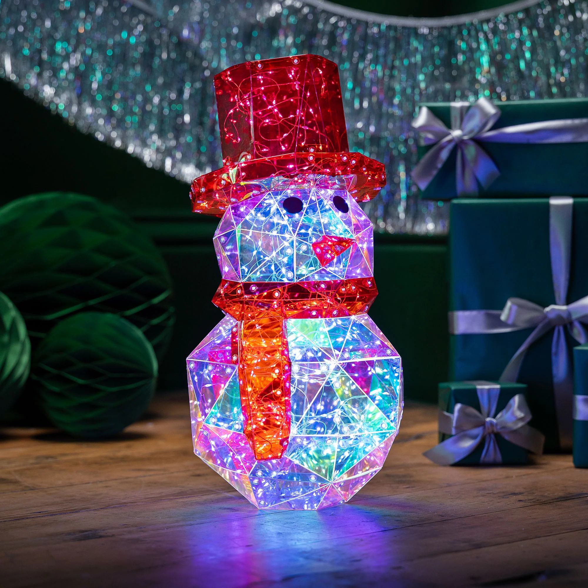 Iridescent Snowman Light (40cm) - Image 4