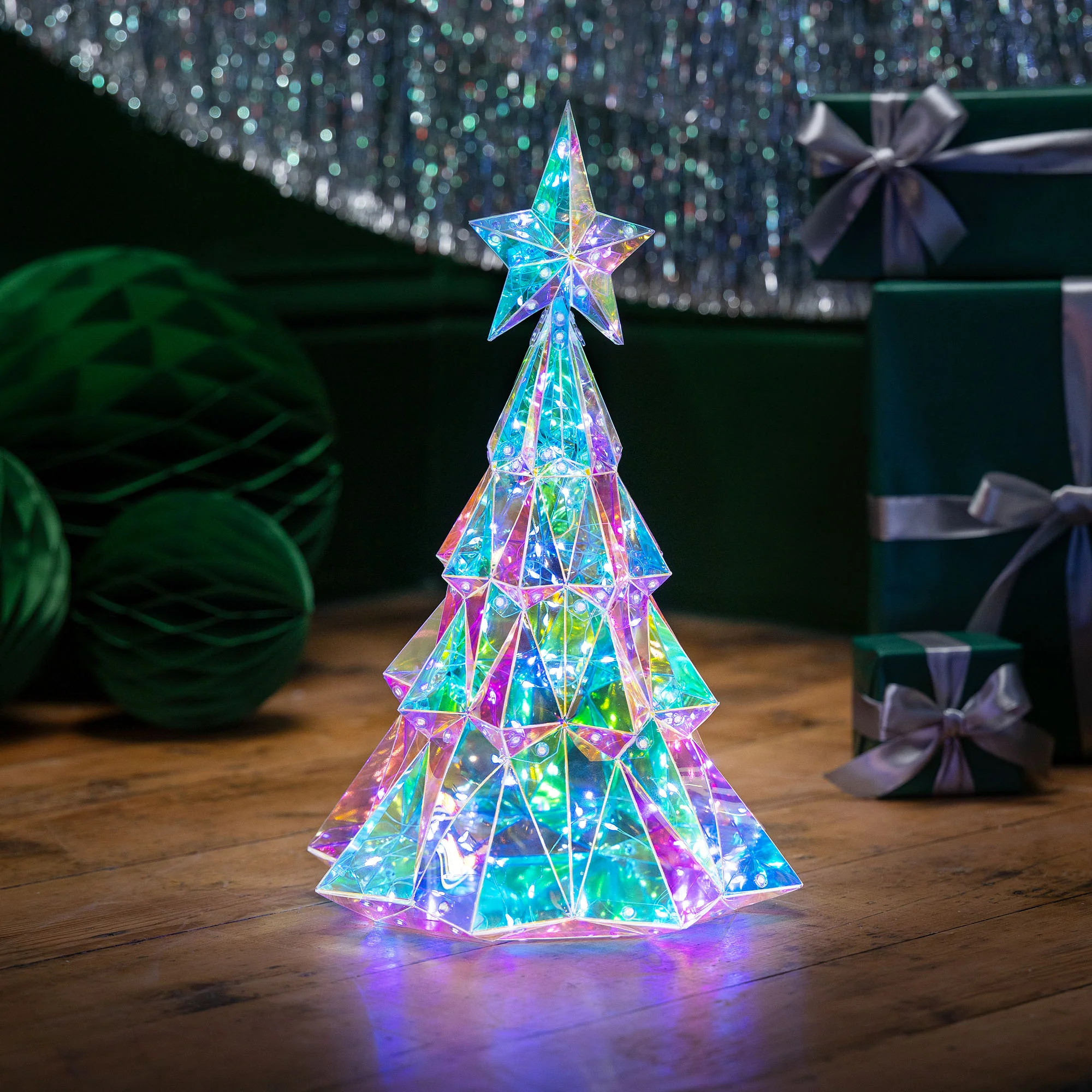 Iridescent Christmas Tree Light (40cm) - Image 4