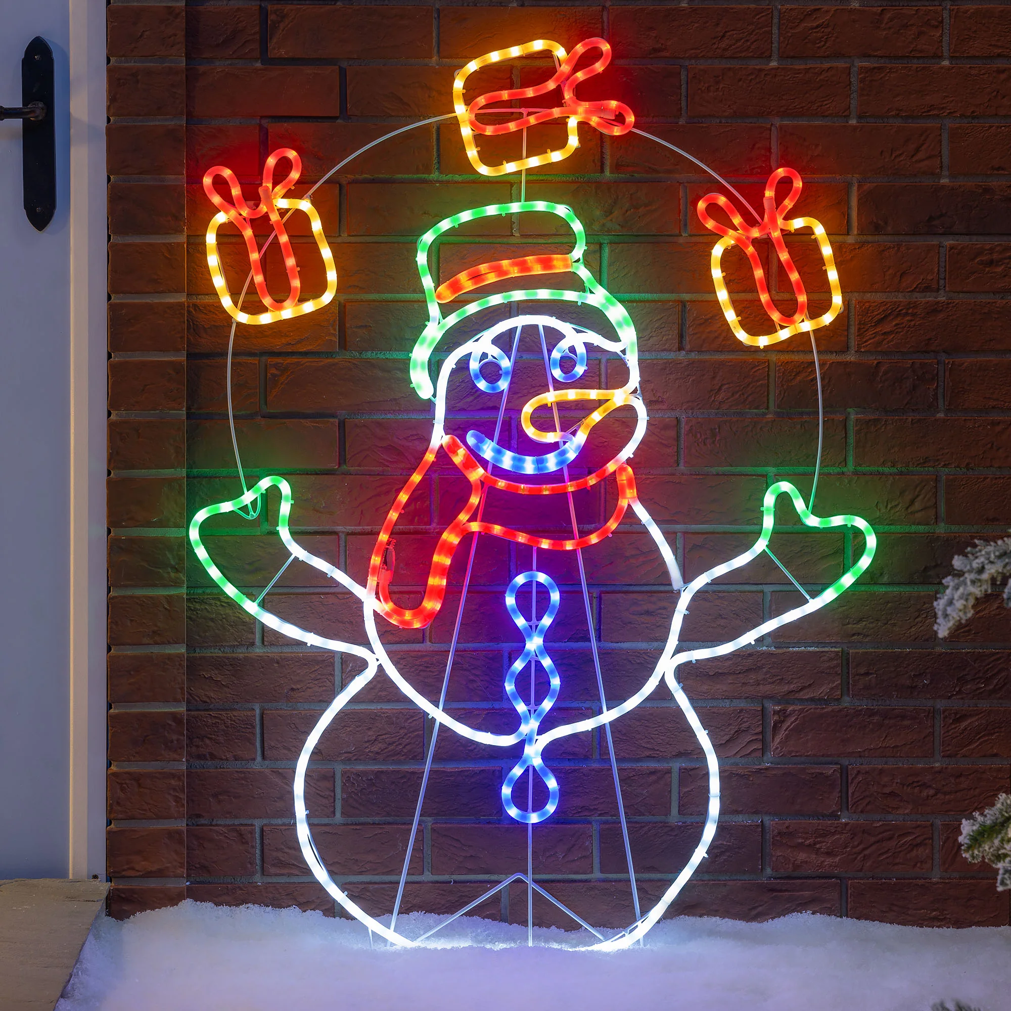 Animated Juggling Snowman Rope Light - Image 3