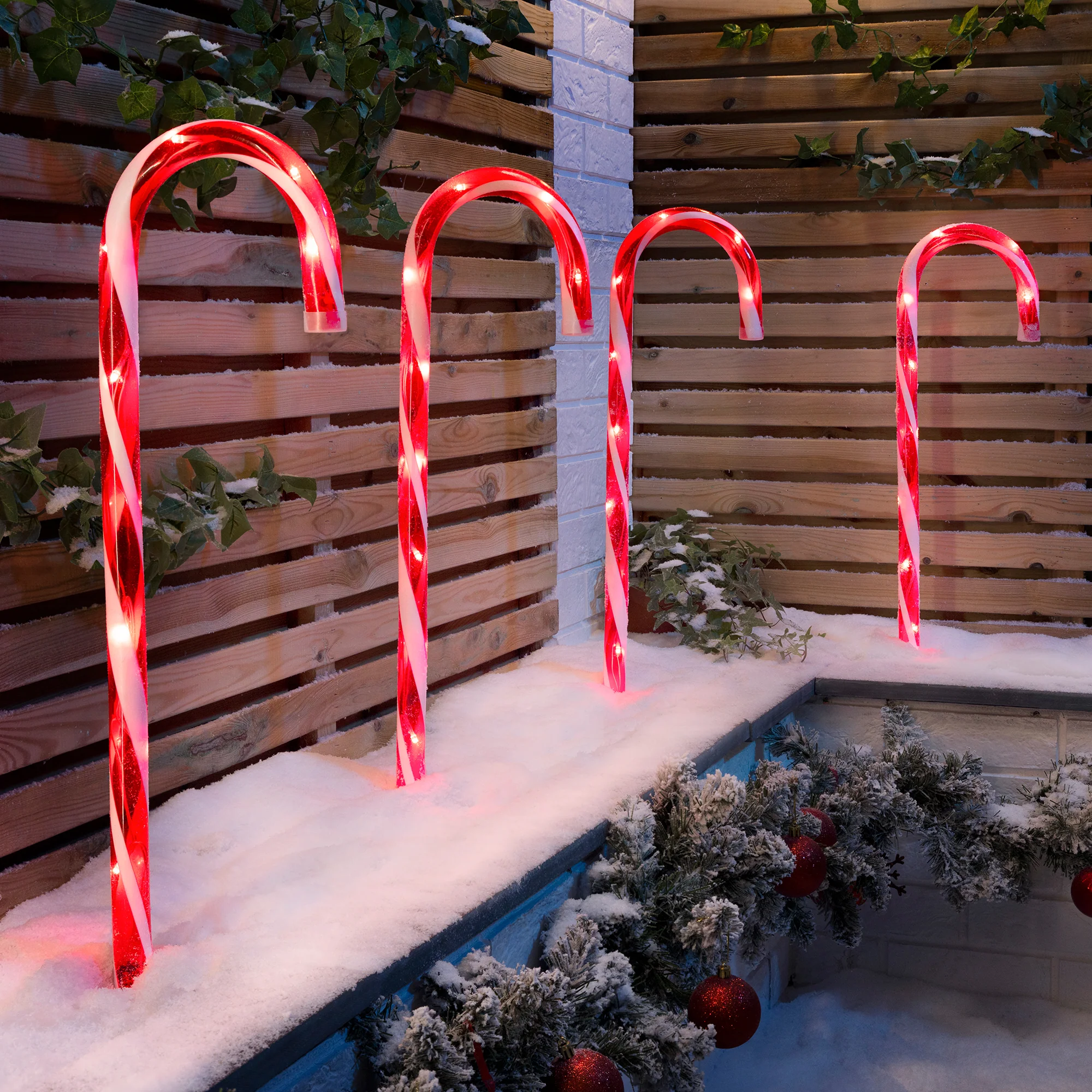 Large Candy Cane Path Lights - Image 3