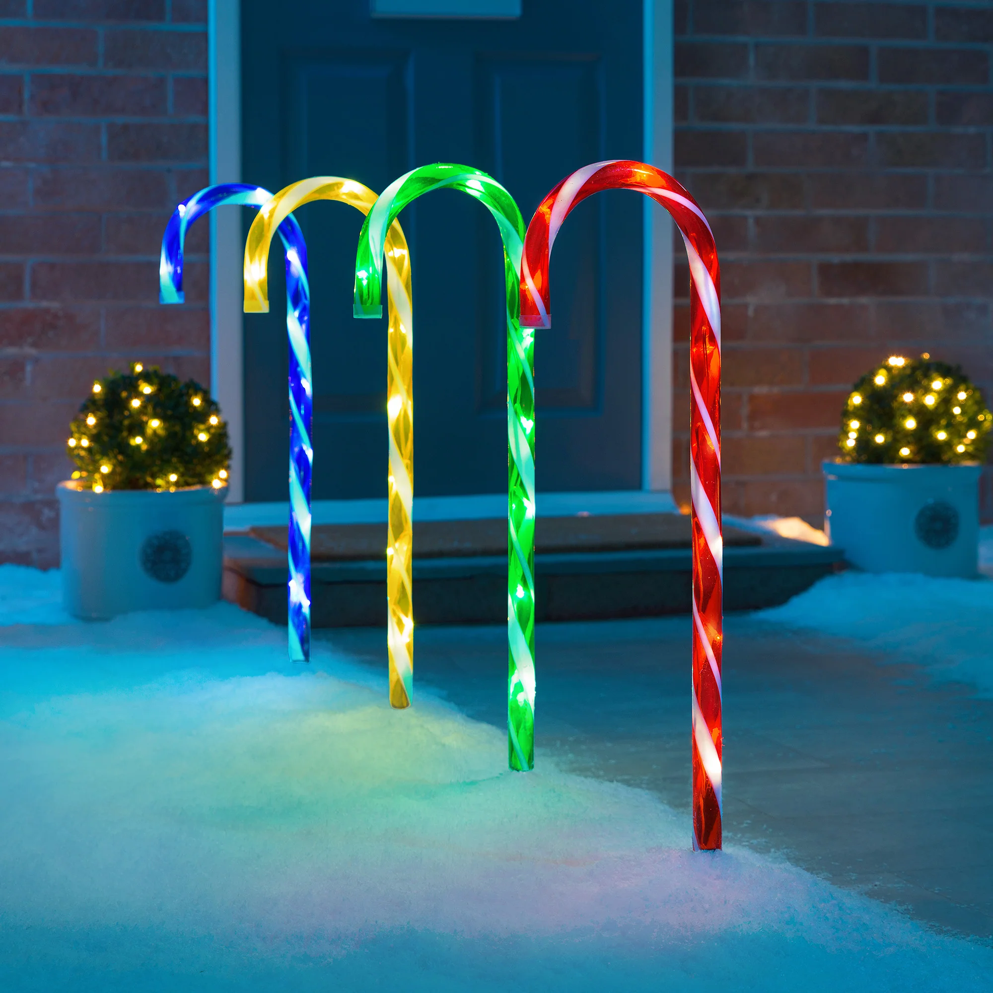 Large Candy Cane Path Lights - Image 5