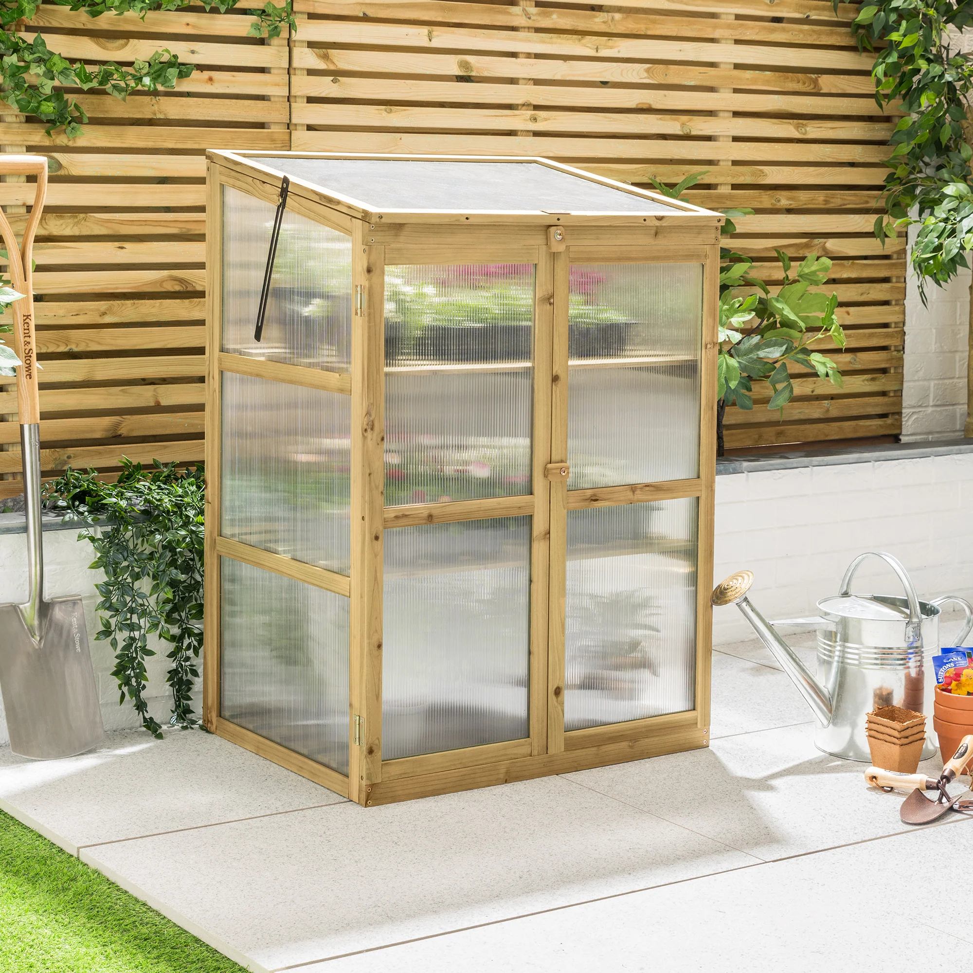 Lean-To Cold Frame Greenhouse – 3 Tier - Image 5
