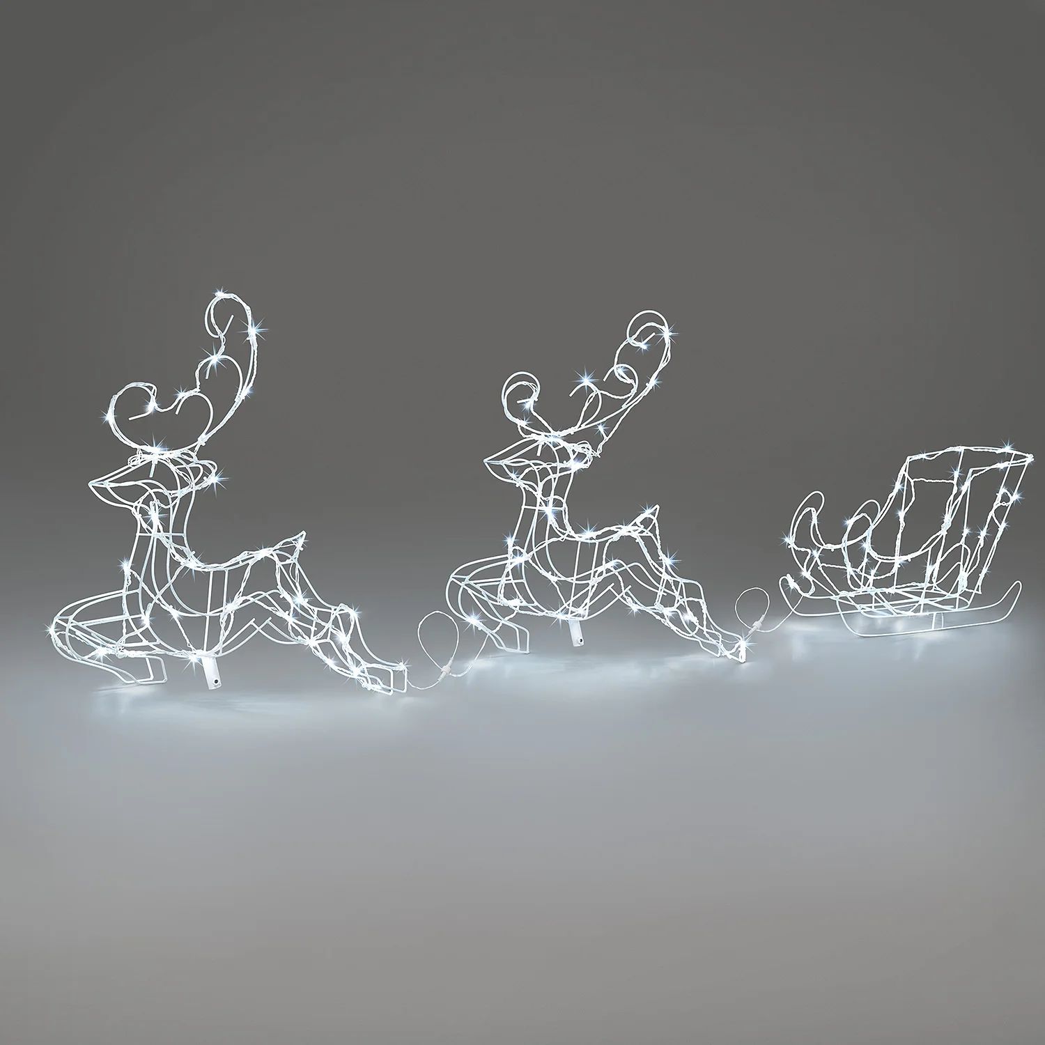 Flying Reindeer & Sleigh Light - Image 3