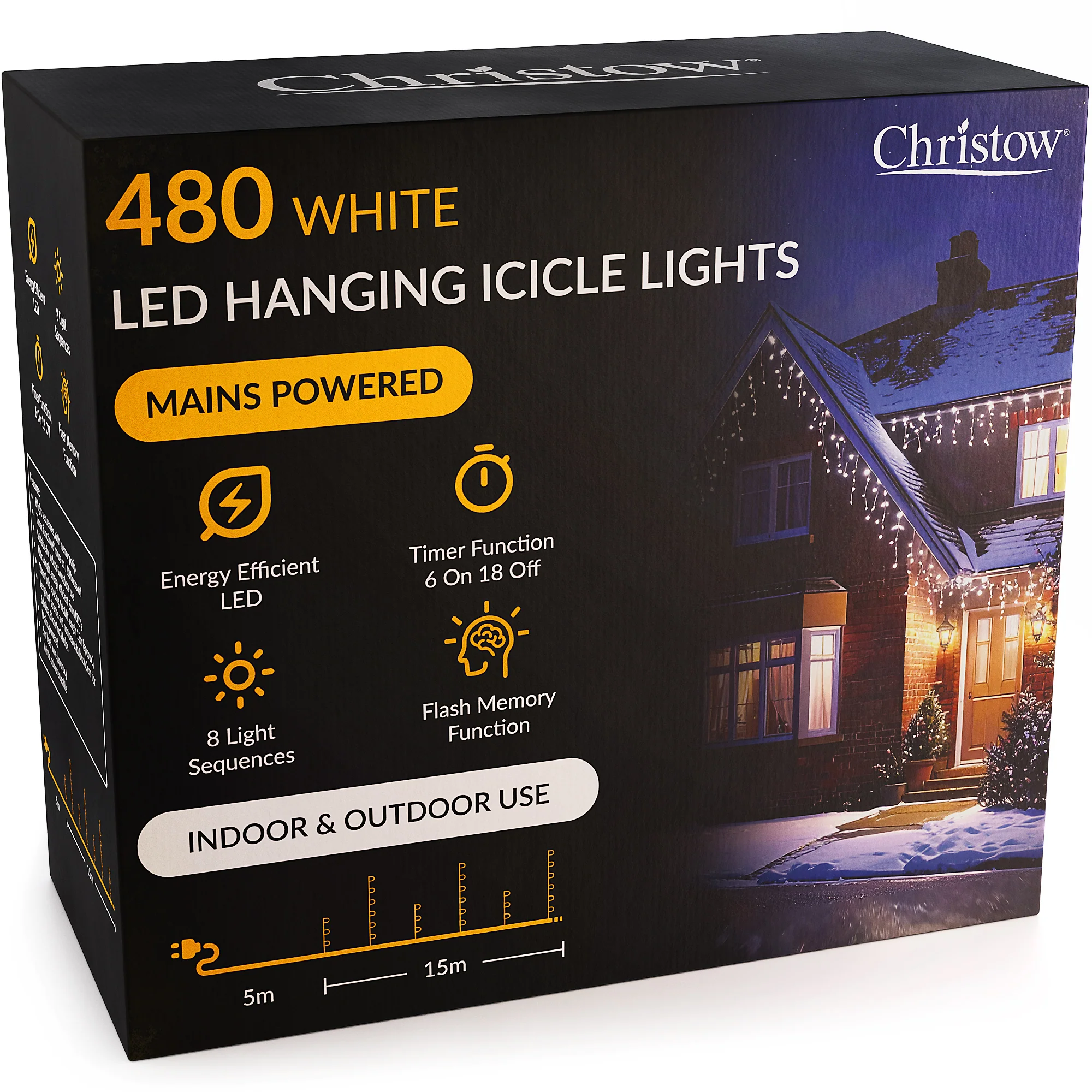 LED Hanging Icicle Christmas Lights - Image 43