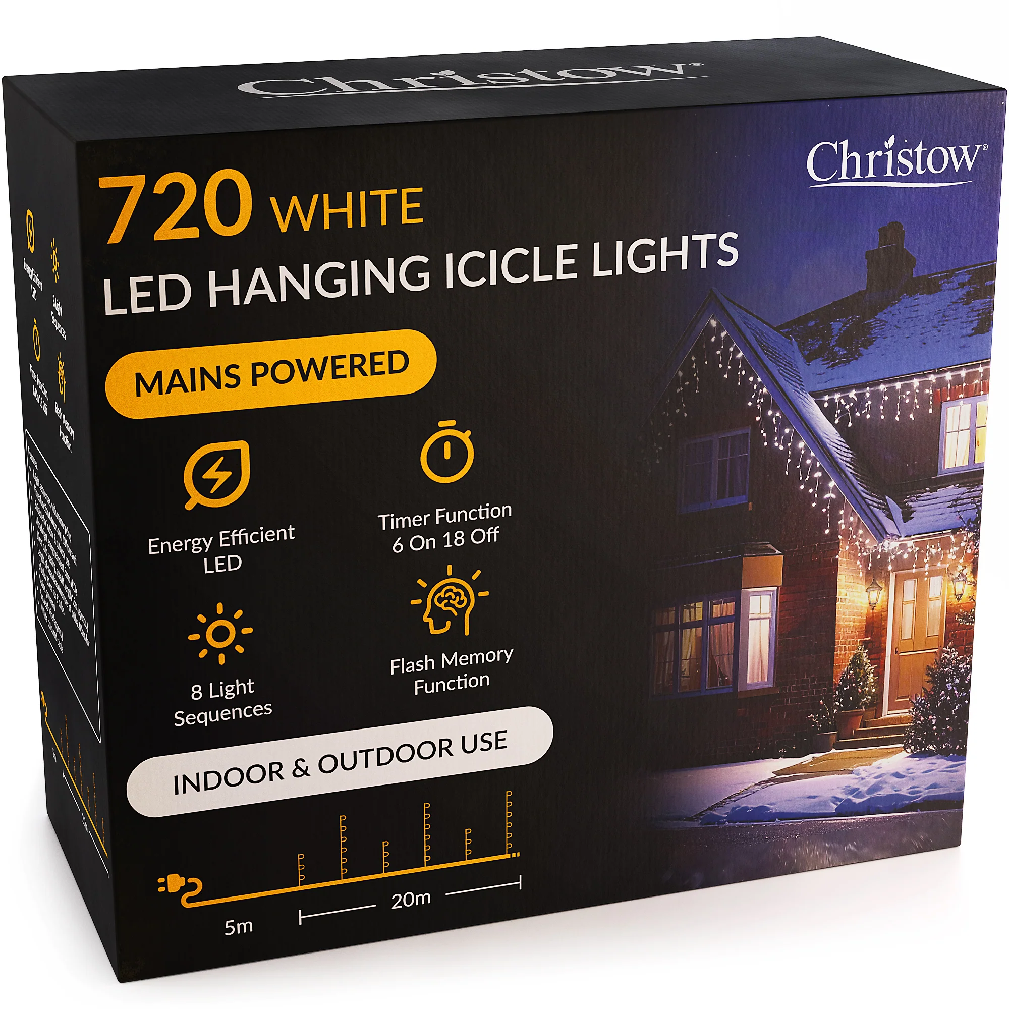 LED Hanging Icicle Christmas Lights - Image 45