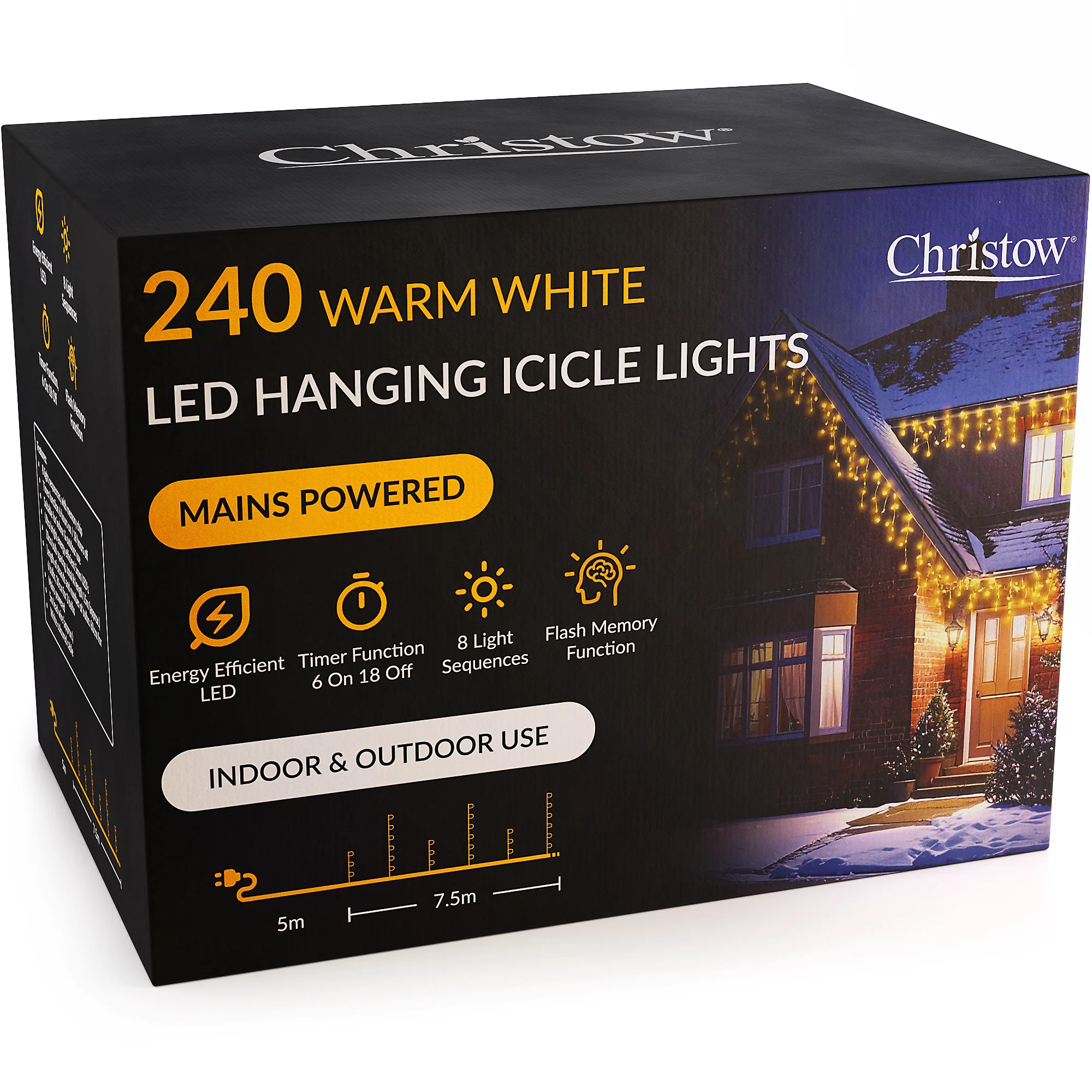 LED Hanging Icicle Christmas Lights - Image 53