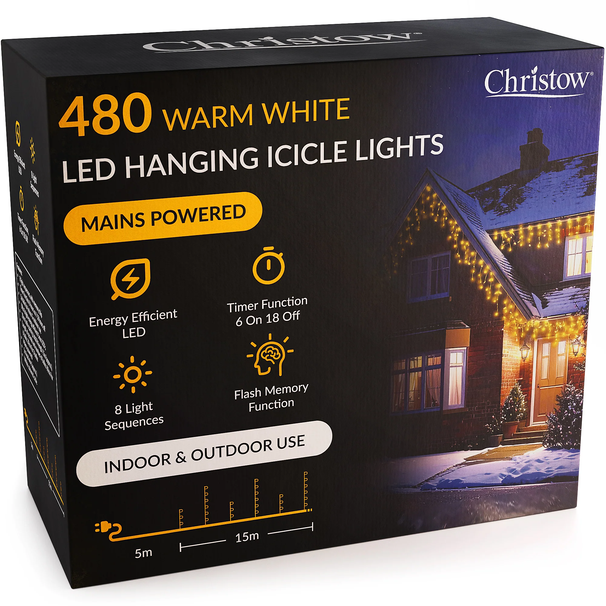 LED Hanging Icicle Christmas Lights - Image 57