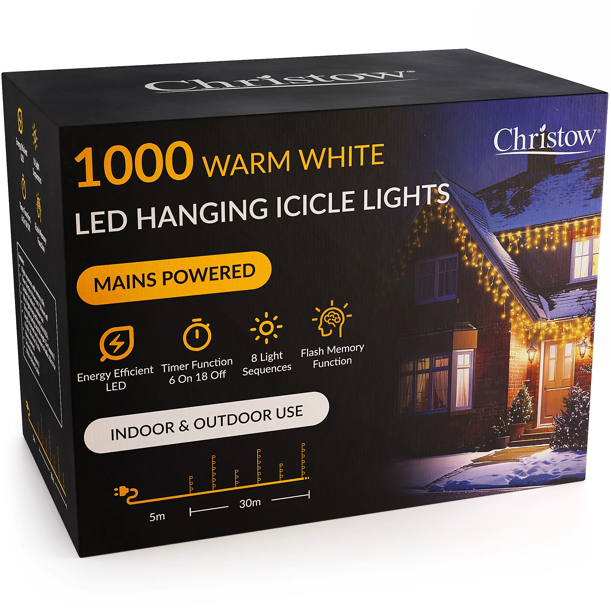 LED Hanging Icicle Christmas Lights - Image 61