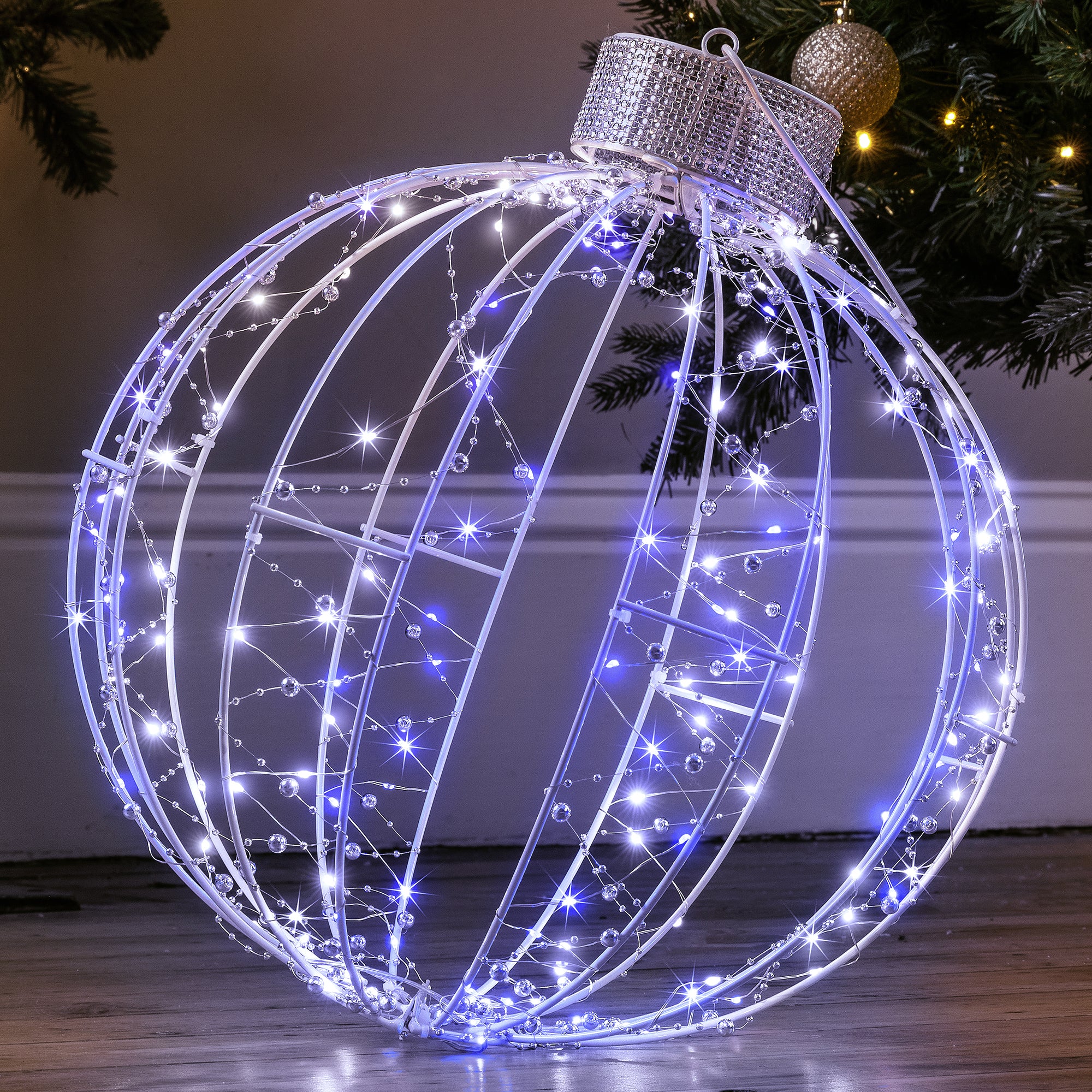3D Light Up Christmas Bauble (40cm)