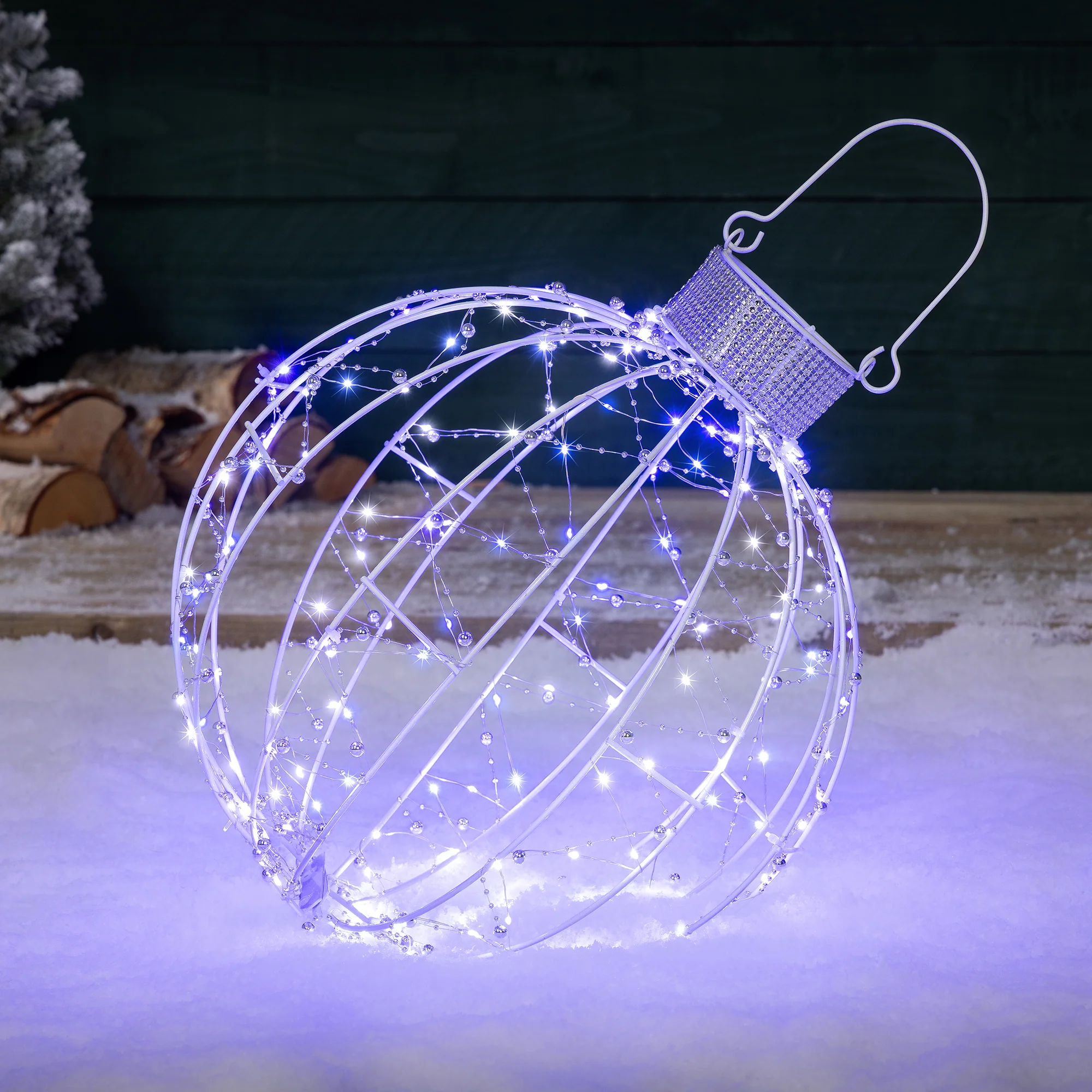 3D Light Up Christmas Bauble (40cm) - Image 3