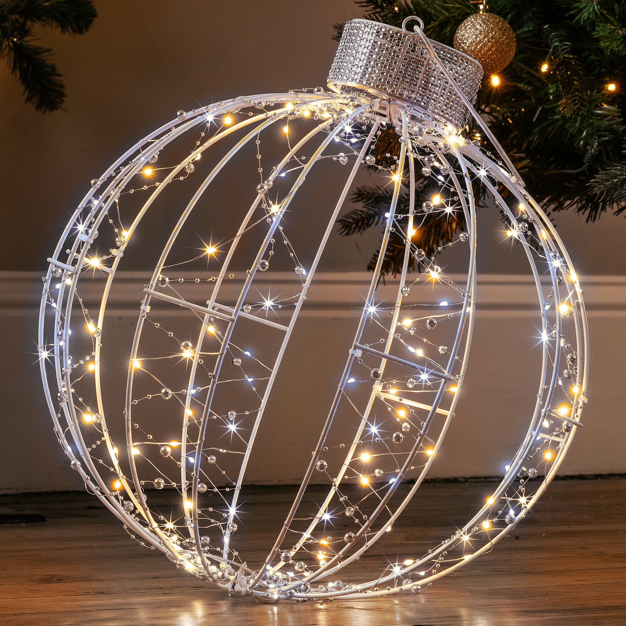 3D Light Up Christmas Bauble (40cm) - Image 4