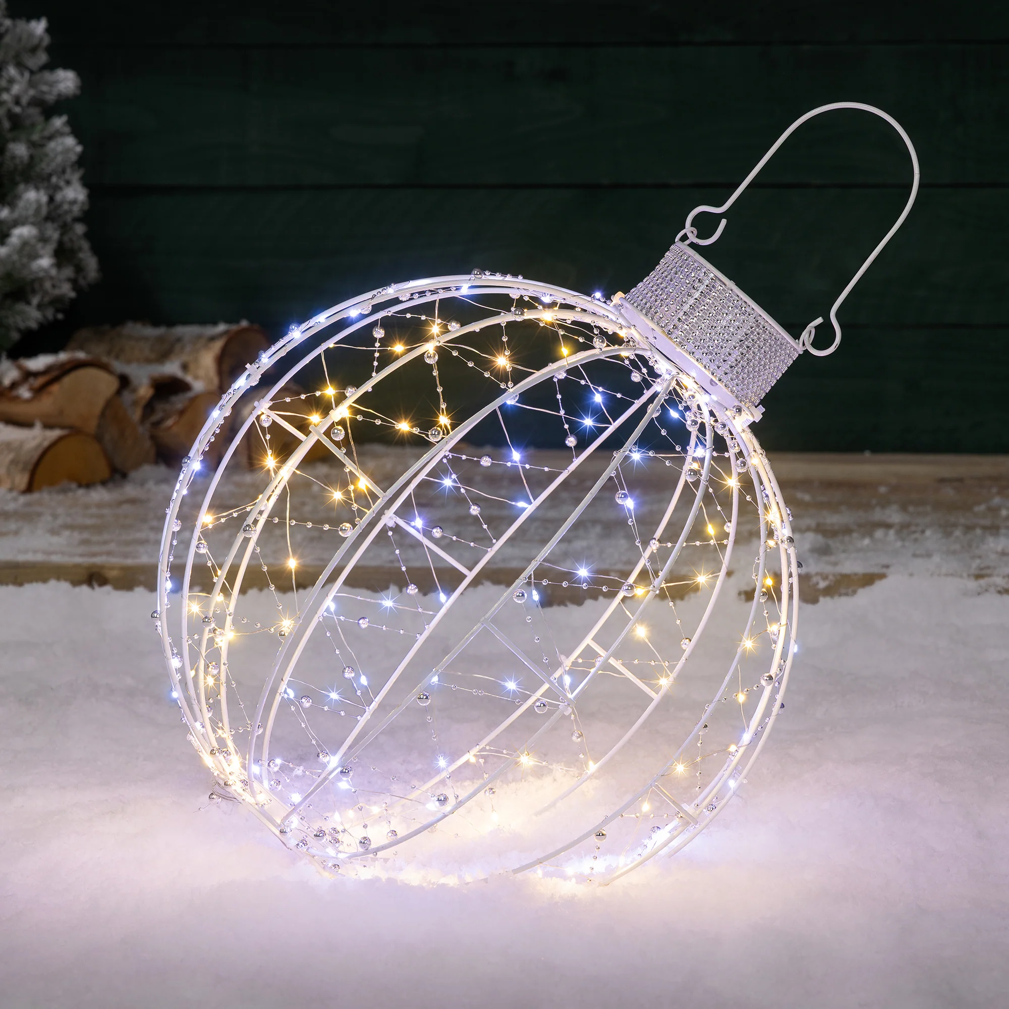 3D Light Up Christmas Bauble (40cm) - Image 6