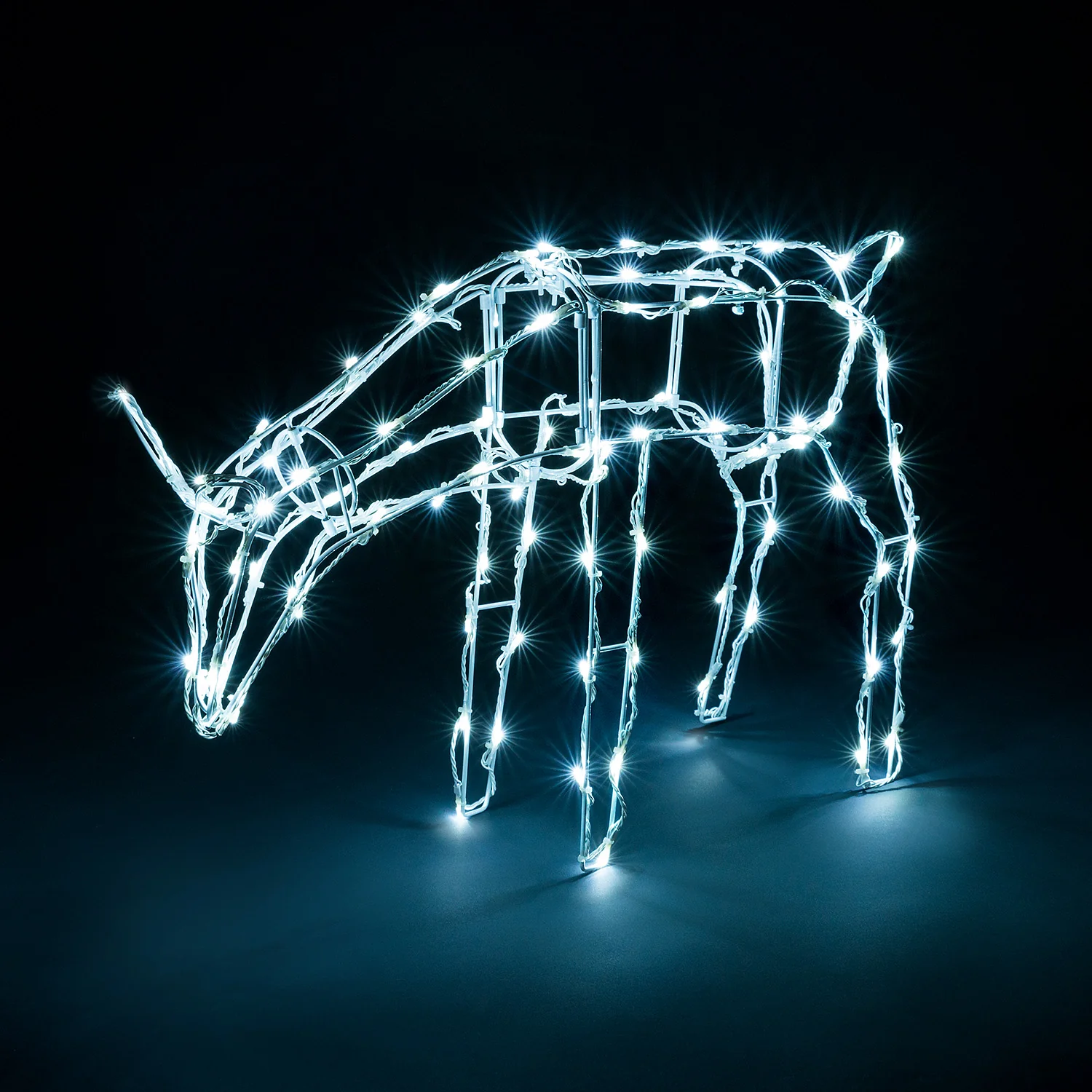Light Up White Wire Reindeer - Image 3