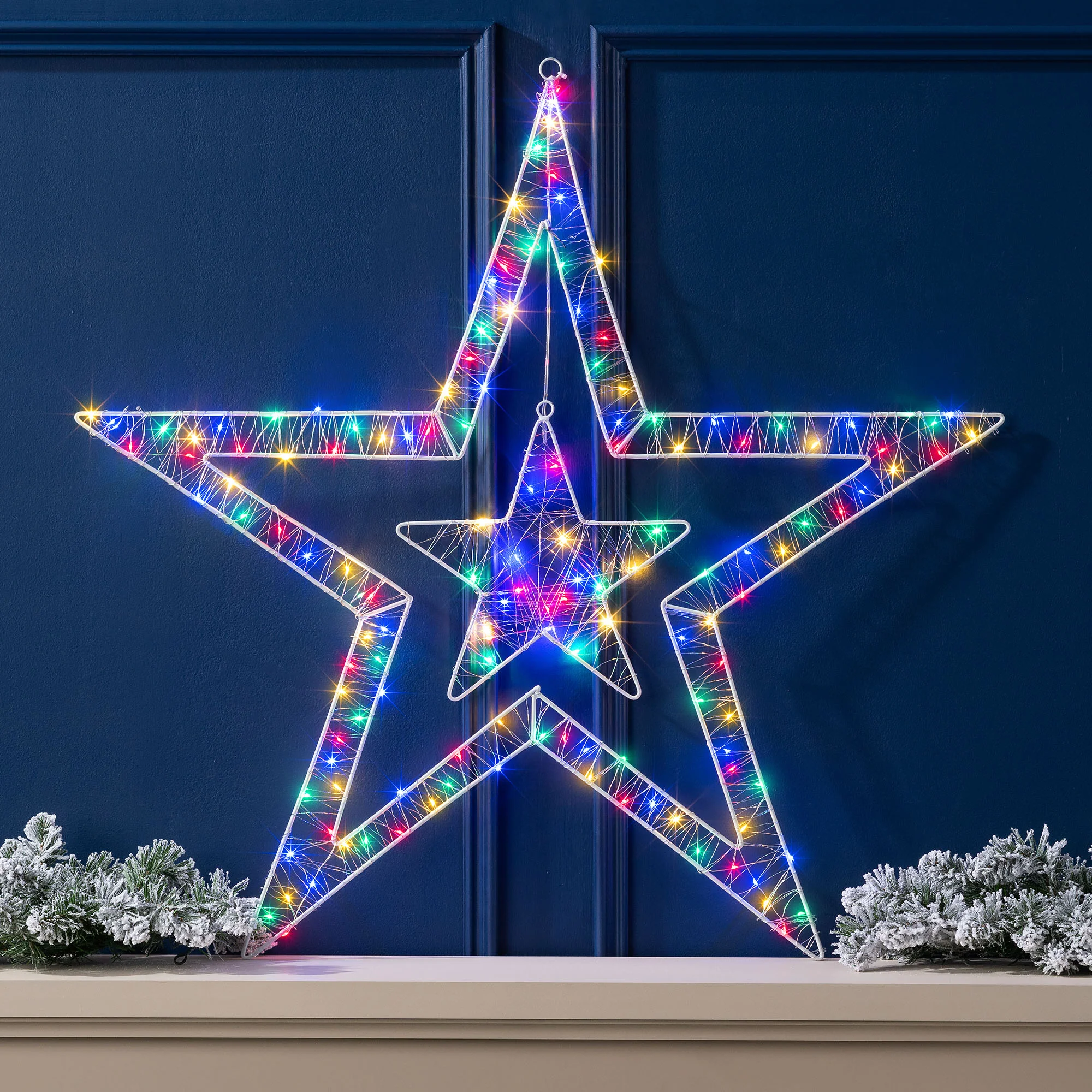 Mains Powered Double Star Light (80cm) - Image 6