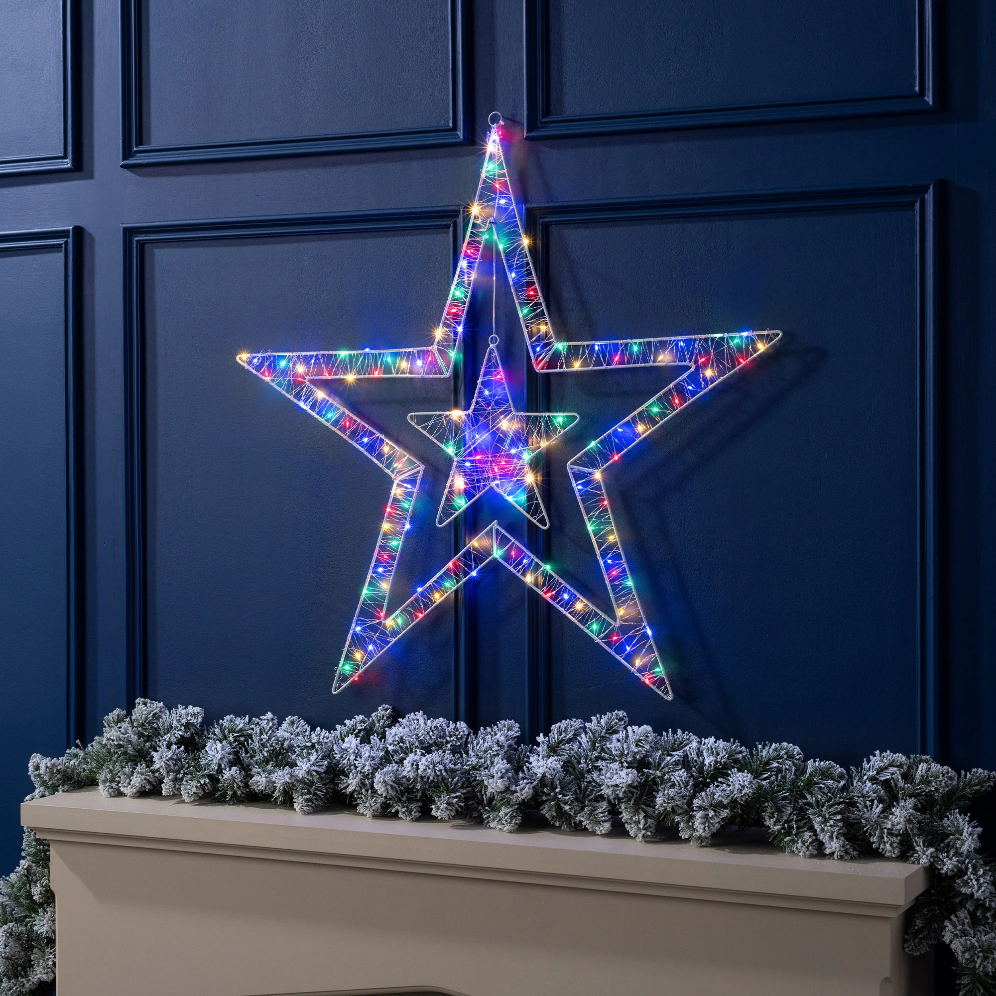 Mains Powered Double Star Light (80cm) - Image 7