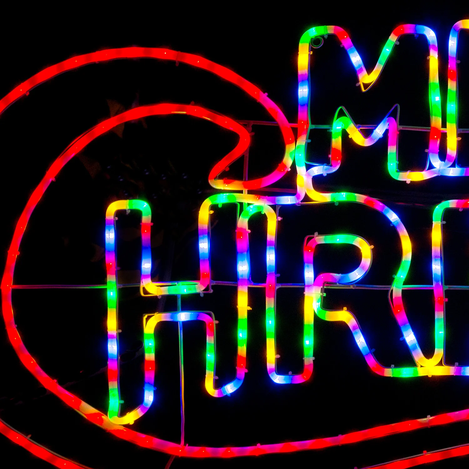 Merry Christmas Rope Light Sign - Image 3