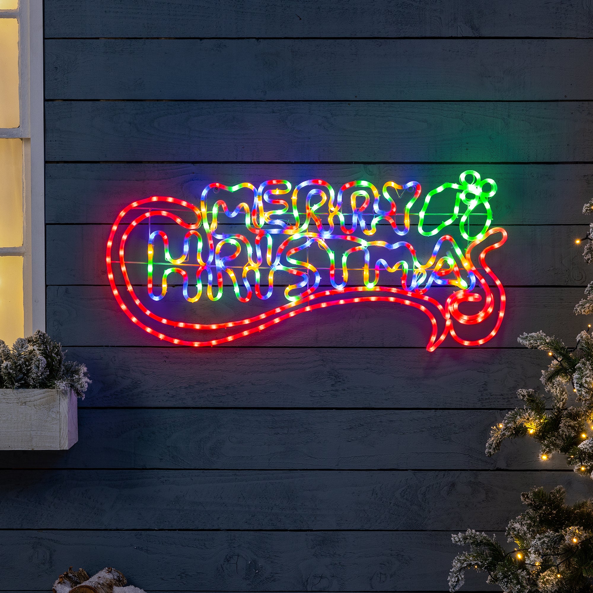 Merry Christmas Rope Light Sign - Image 4