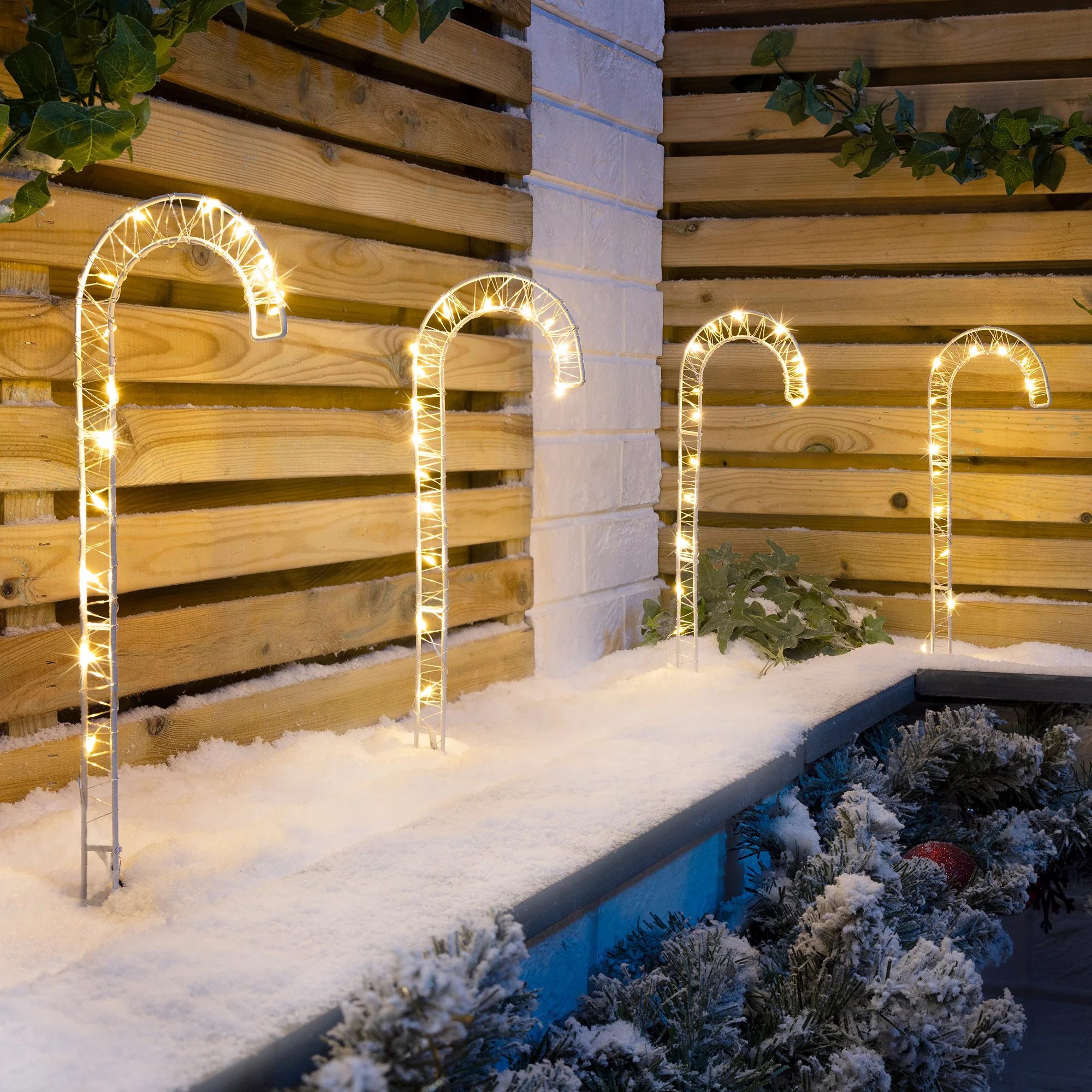 Battery Operated Micro LED Candy Canes - Image 3