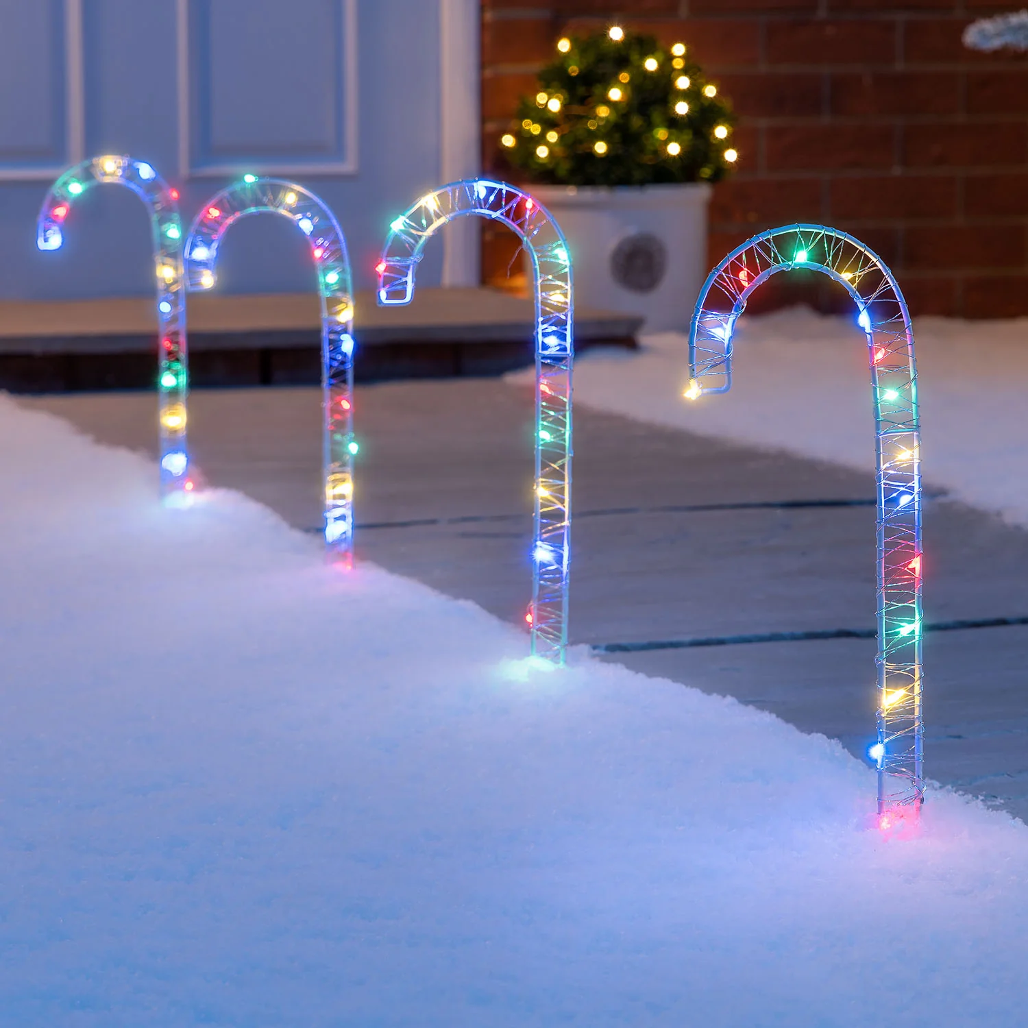 Battery Operated Micro LED Candy Canes - Image 4