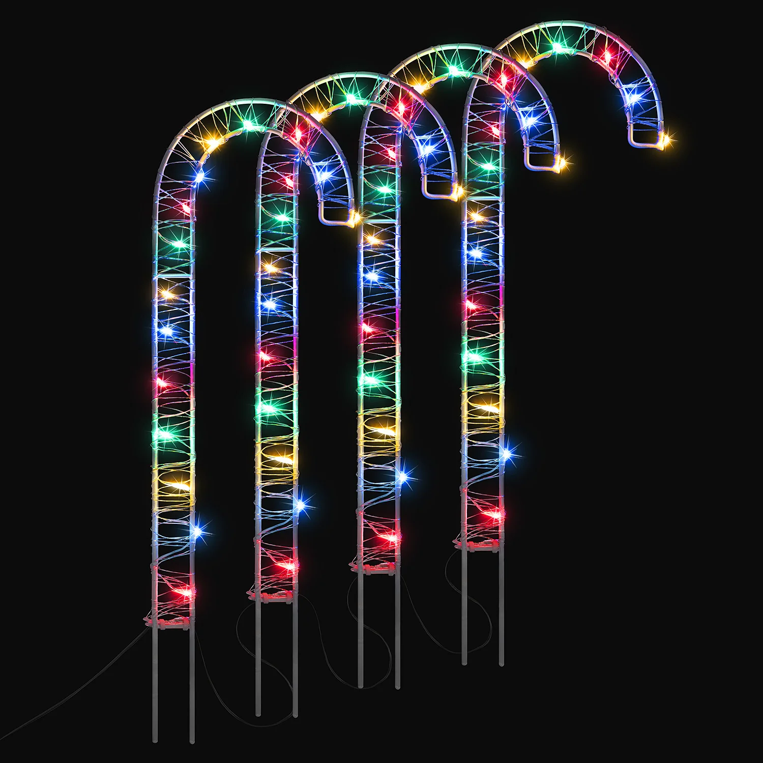 Battery Operated Micro LED Candy Canes - Image 5