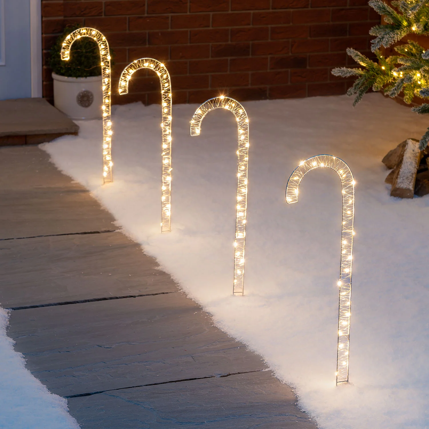 Mains Powered Micro LED Candy Canes - Image 2