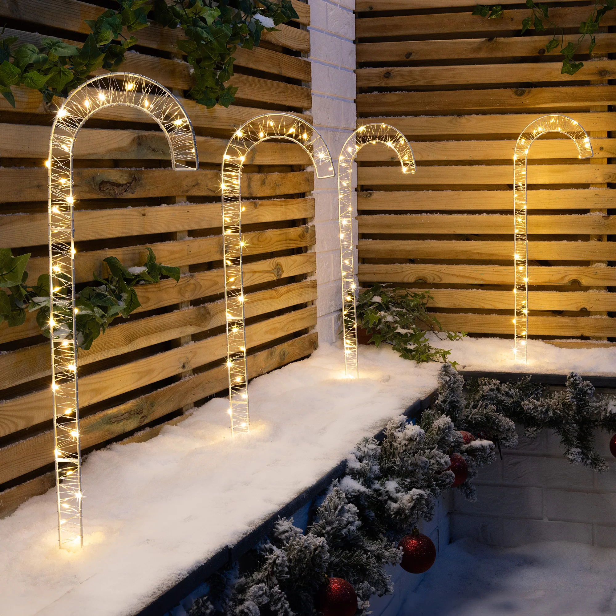 Mains Powered Micro LED Candy Canes - Image 3