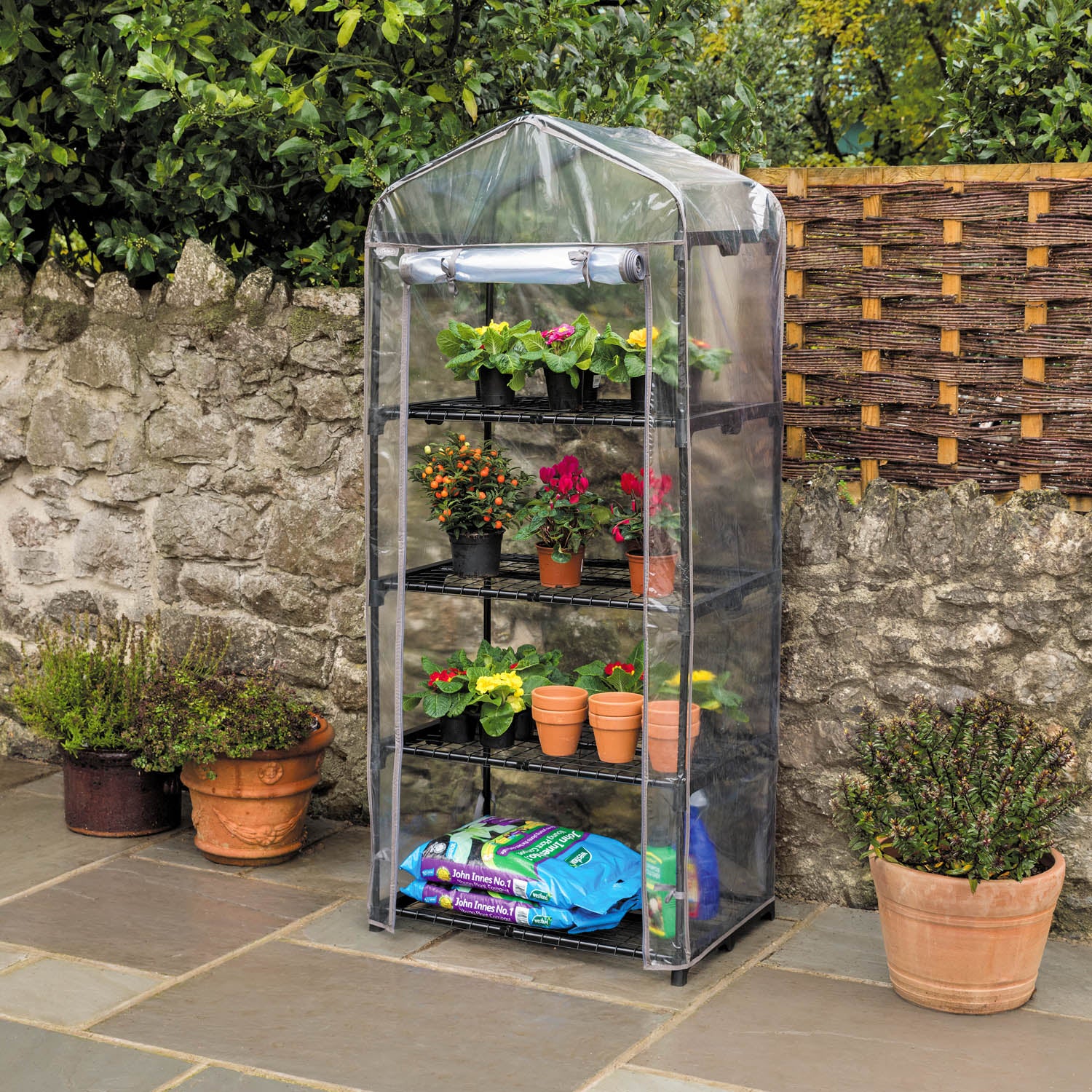 Mini Greenhouse with PVC Cover - Image 4
